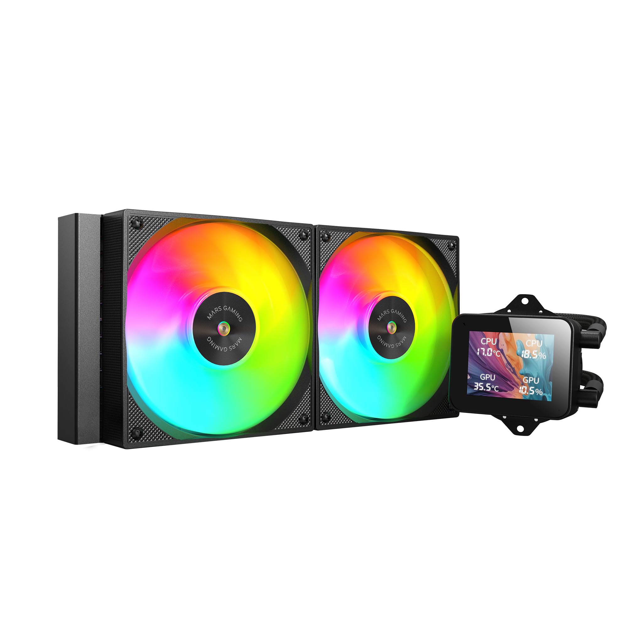 MARS GAMING Kit Watercooling AIO ML-Vision RGB - 240mm (Noir)