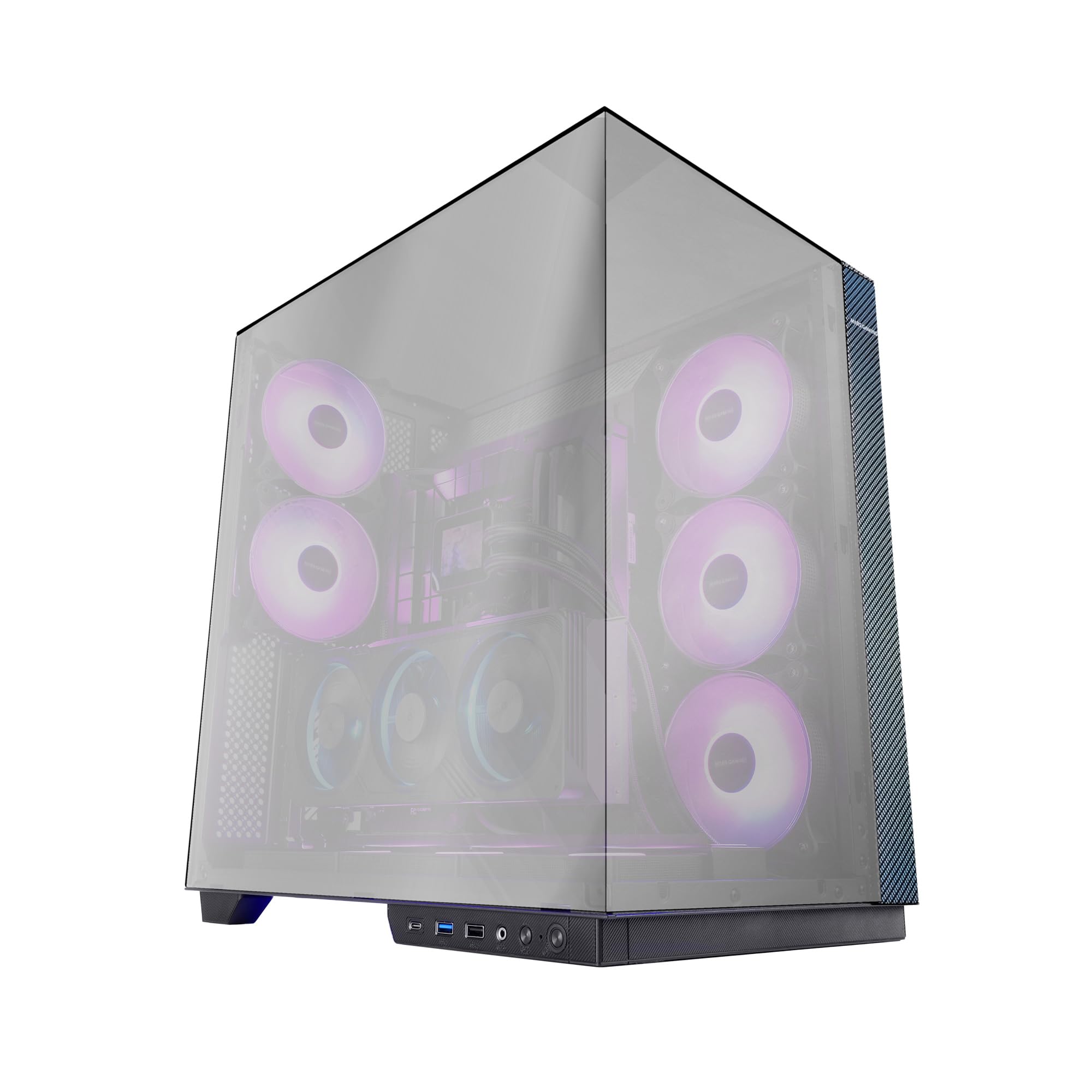 MARS GAMING Boitier Moyen Tour ATX MC-3GF Pro RGB avec panneaux vitrés (Noir)