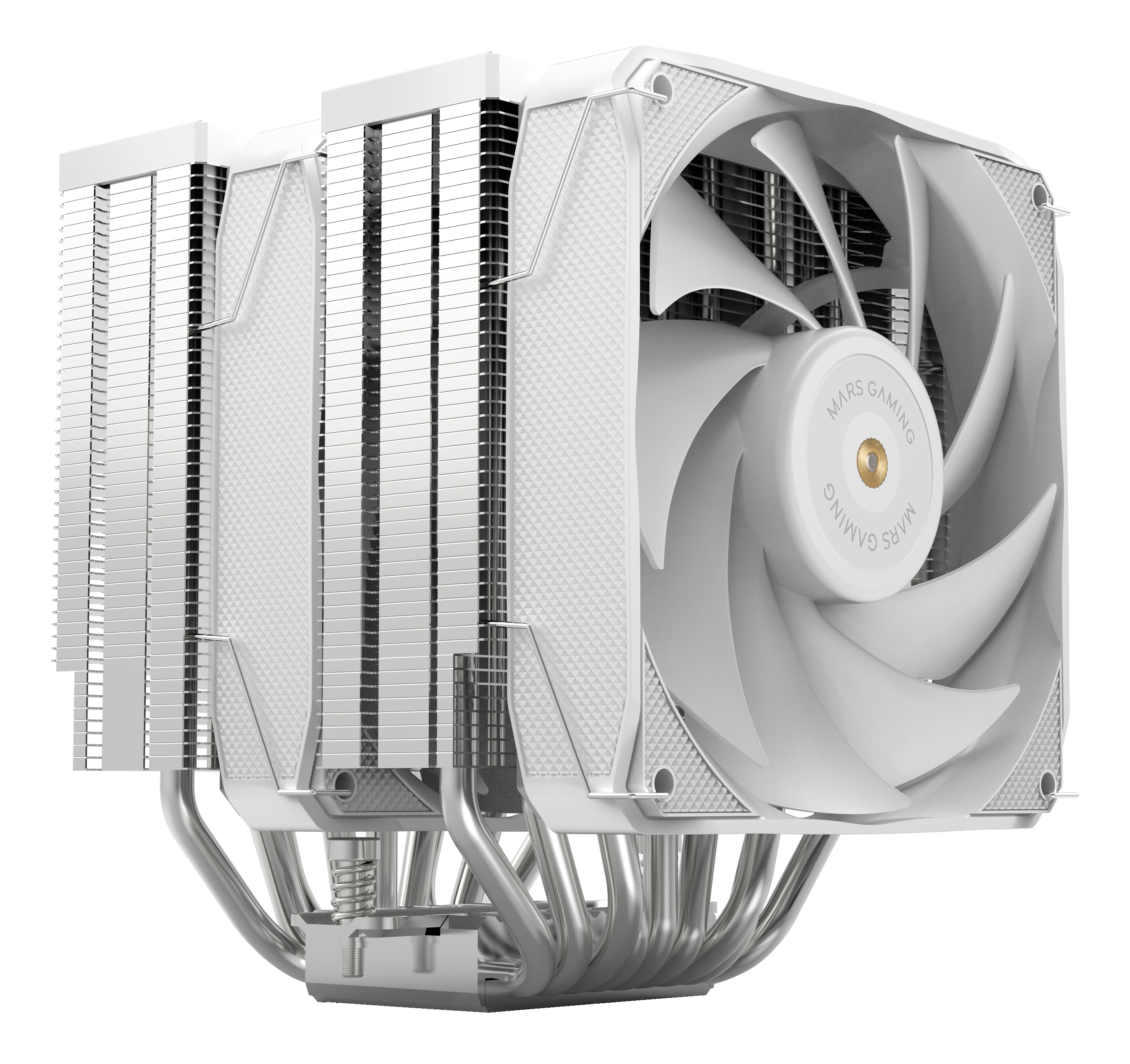 MARS GAMING Dissipateur thermique pour processeur double tour Mcpu-xu9 Tdp 400w 2x Fdb 9 caloducs Bph ventilateurs Blanc