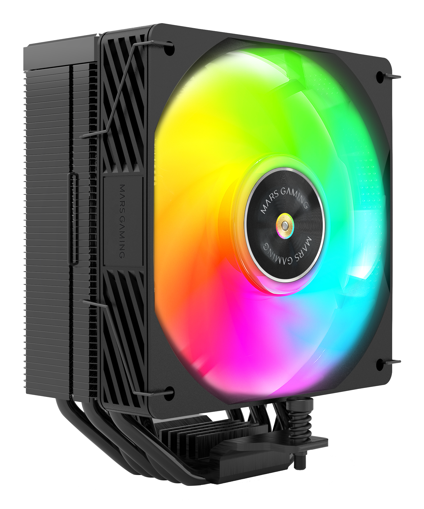 MARS GAMING Refroidisseur CPU Mcpu-x5argb 280 W TDP 5 caloducs HCT PWM Ventilateur Oui Argb 120 mm Noir