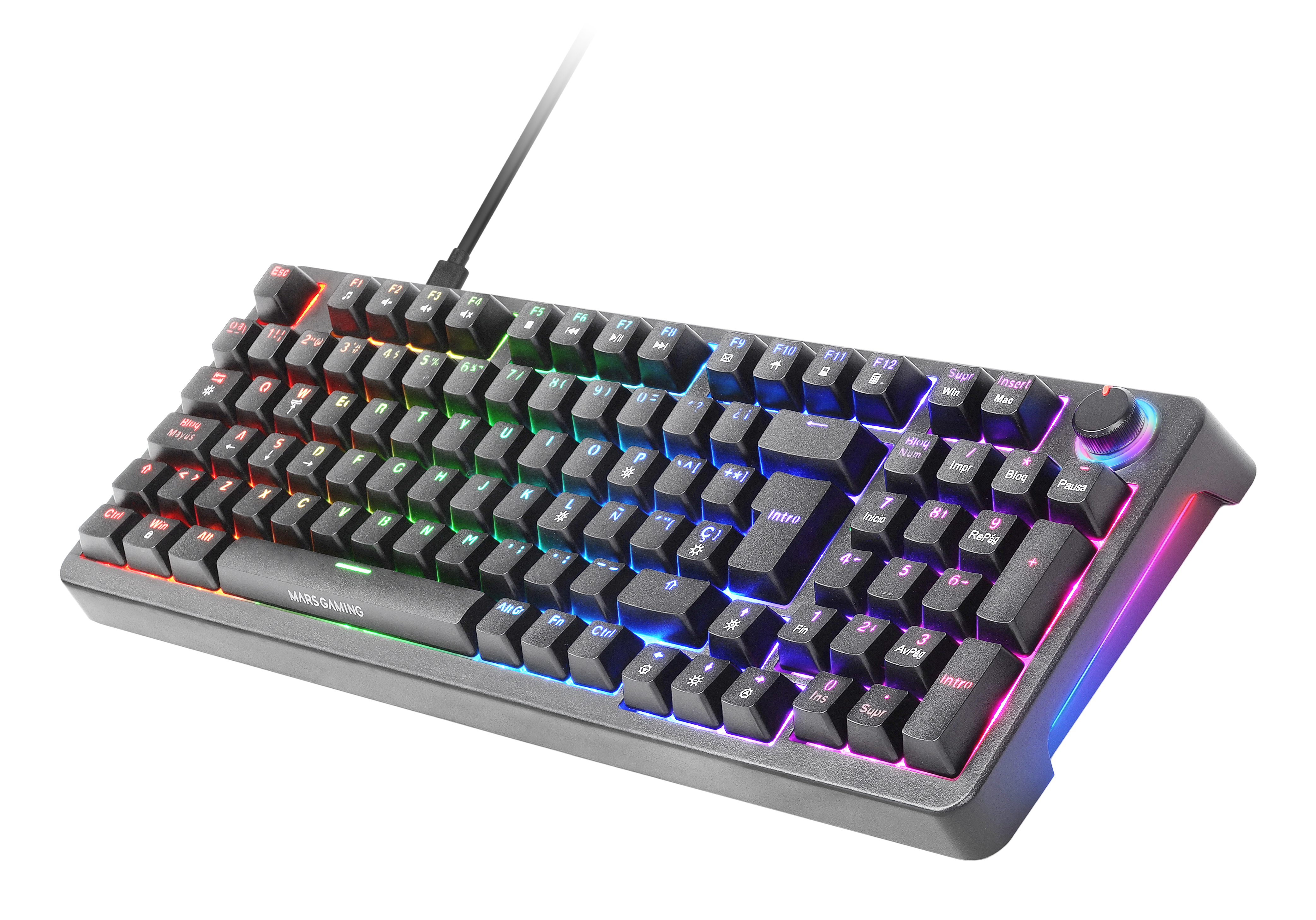 MARS GAMING Clavier Gamer mÃ©canique (Yellow Switch)  MKPro RGB (Noir)