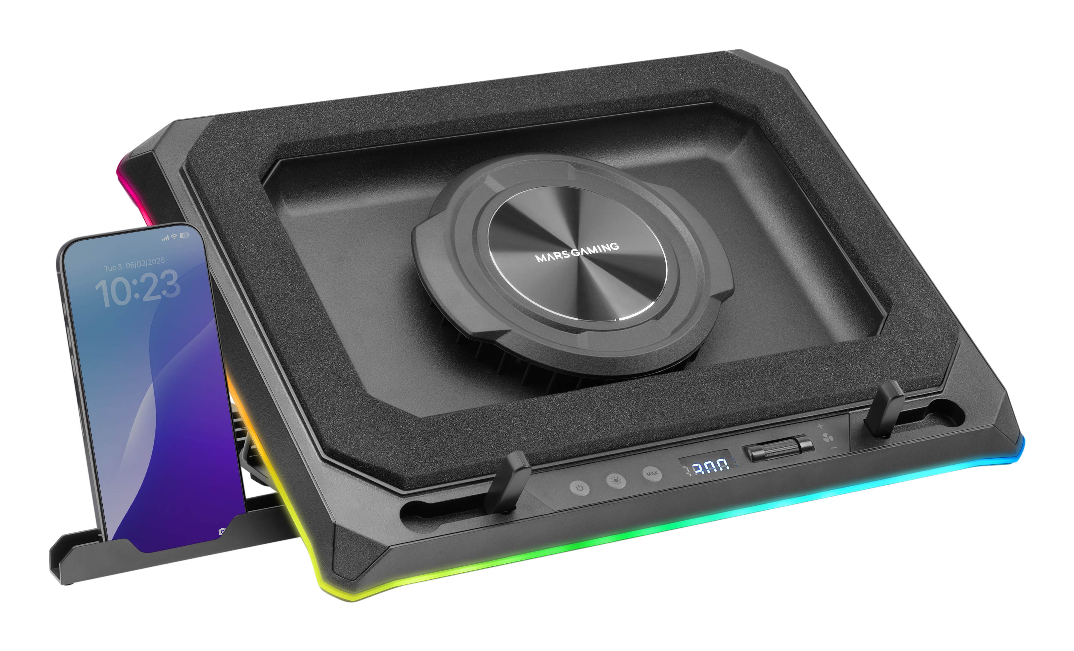 MARS GAMING Support ventilÃ©  MNBC-Ultra RGB 18