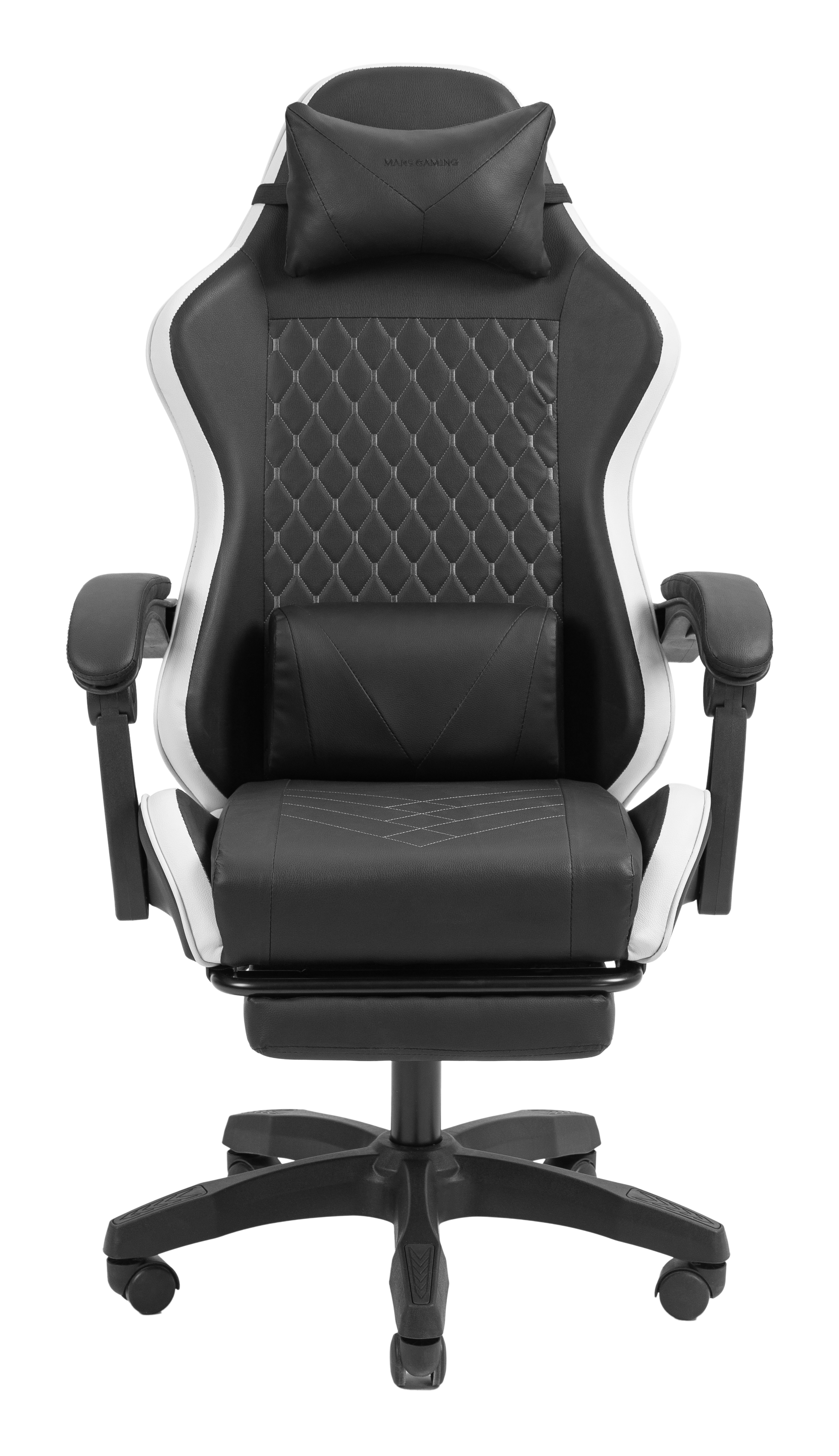 MARS GAMING Chaise de jeu MGC-X Racing en similicuir avec repose-pieds et support lombaire, 120 kg
