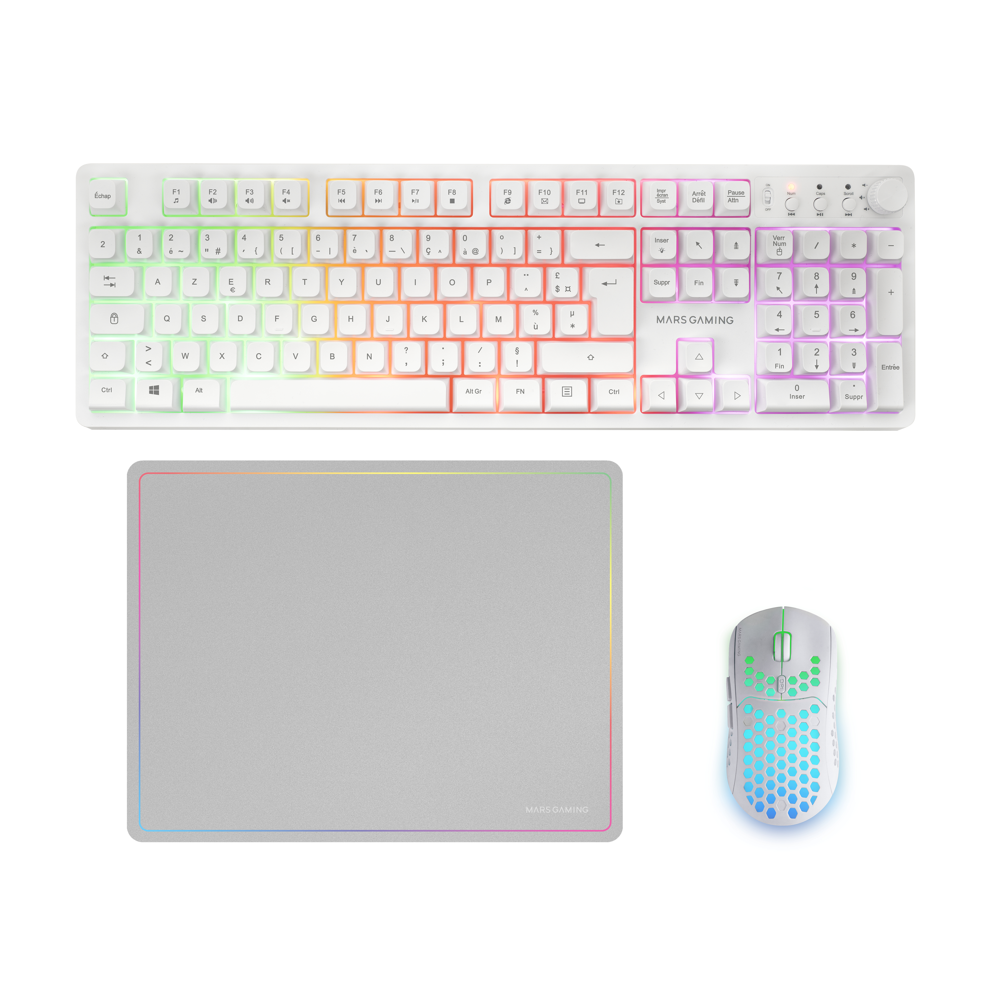 MARS GAMING MCPWX (Blanc)