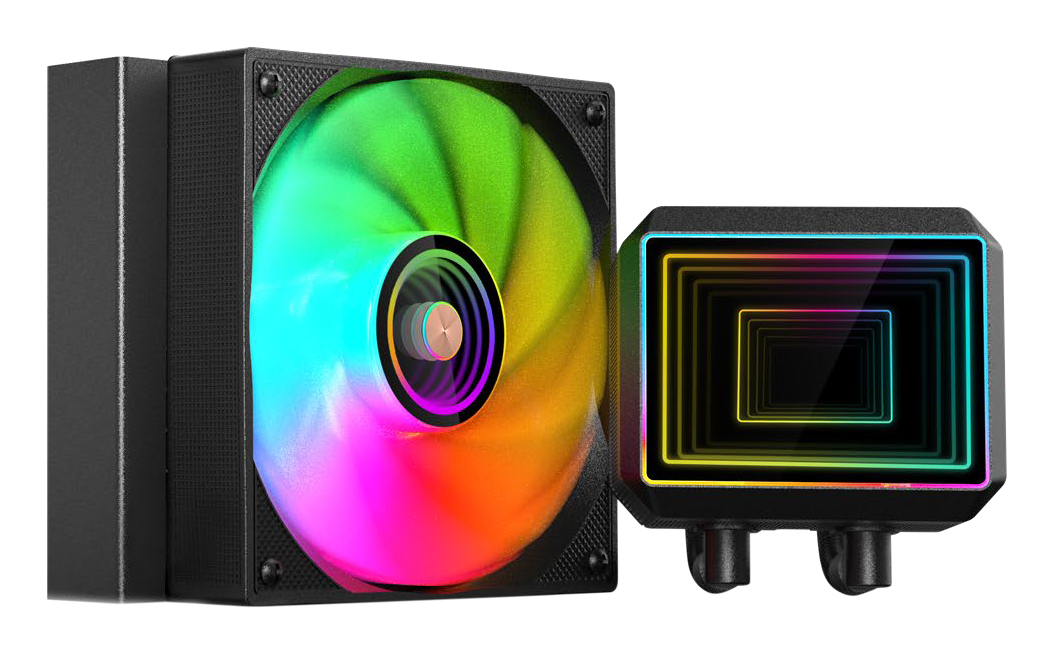 MARS GAMING Refroidissement liquide ML-two120 AIO 300 W TDP 1 ventilateur Pompe Argb 4e génération Noir