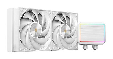 MARS GAMING Refroidissement liquide tout-en-un ML-PROII240, pompe TDP 450 W, 4e génération, 2 ventilateurs, blanc