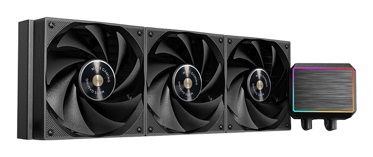 MARS GAMING Refroidissement liquide tout-en-un ML-PROII360, pompe TDP 600 W, 4e génération, 3 ventilateurs, noir