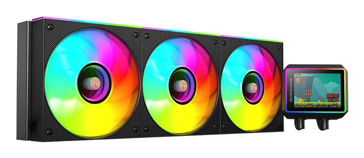 MARS GAMING Refroidissement liquide  ML-Vision II 360 AIO, pompe TDP 600 W, 4e génération, 3 ventilateurs, noir