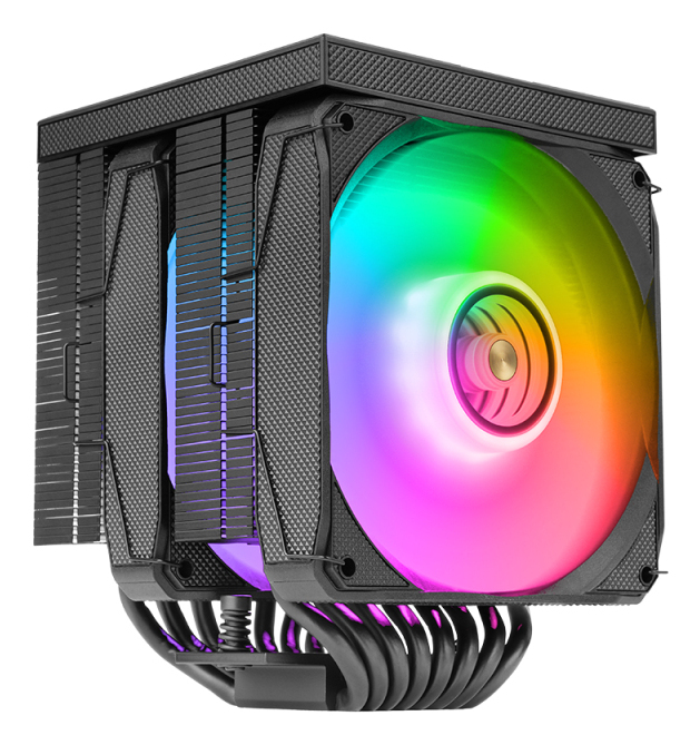 MARS GAMING Ventilateur pour processeur  MCPU-LCDPro RGB (Noir)