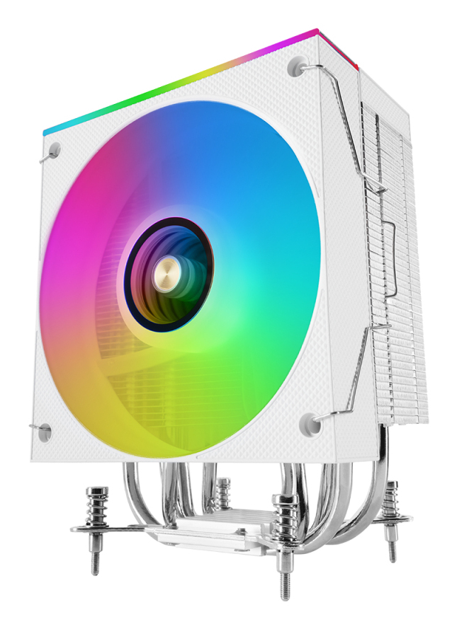 MARS GAMING Ventilateur pour processeur  MCPU-LCD RGB (Blanc)