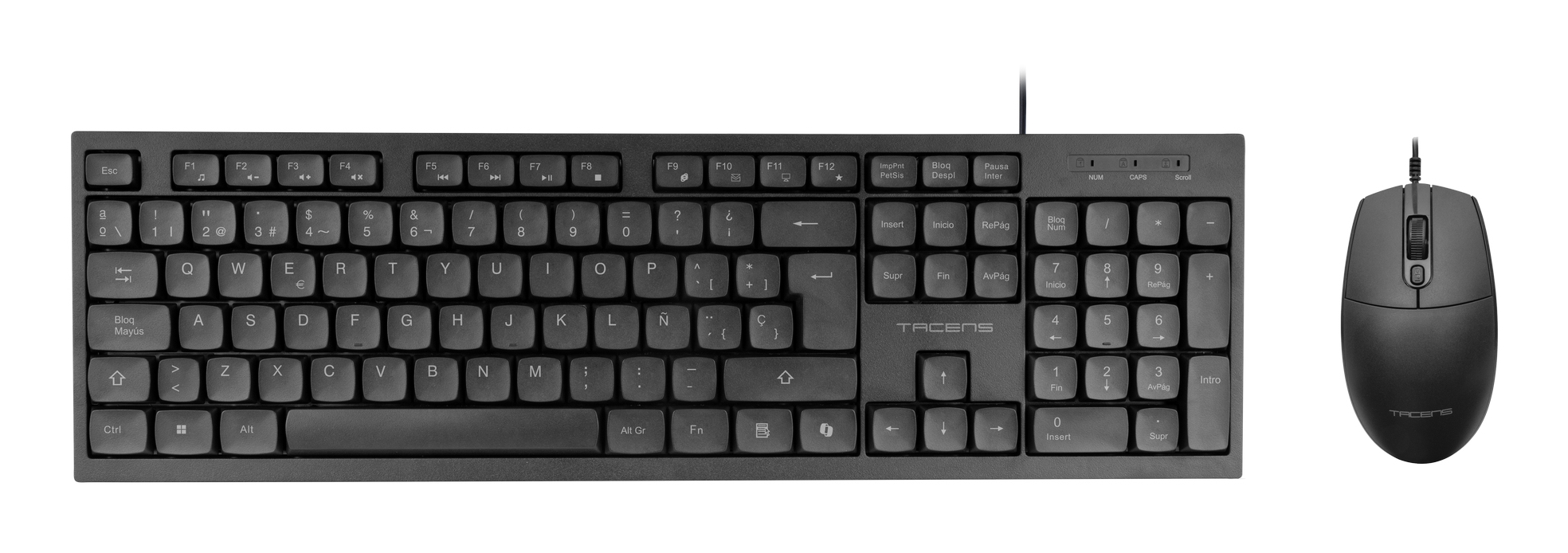 Tacens Anima ACP02 Combo PC Clavier Souris 1600 dpi Huano Ai Smartkey pour Windows Mac Linux Espagnol