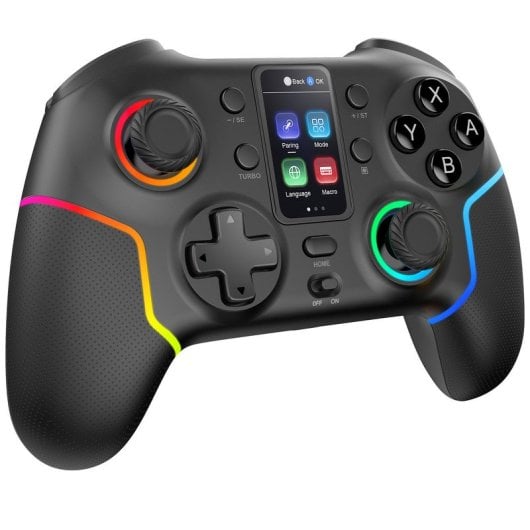 MARS GAMING Manette de jeu sans fil Bluetooth  MGP-V3 ARGB pour Switch/Switch 2/PC/Android/iOS 13.0+ Noir