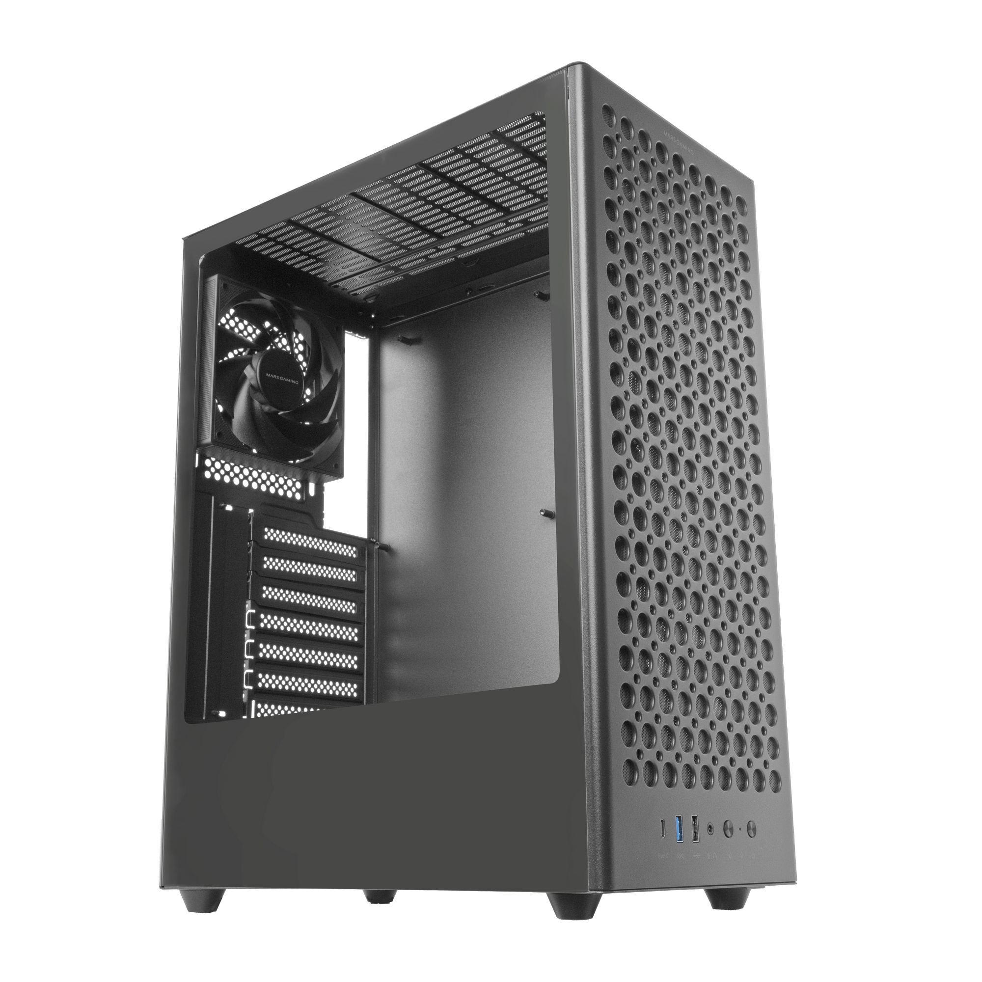 MARS GAMING Boitier Moyen Tour ATX  MC-T800 avec panneau vitrÃ© (Noir)