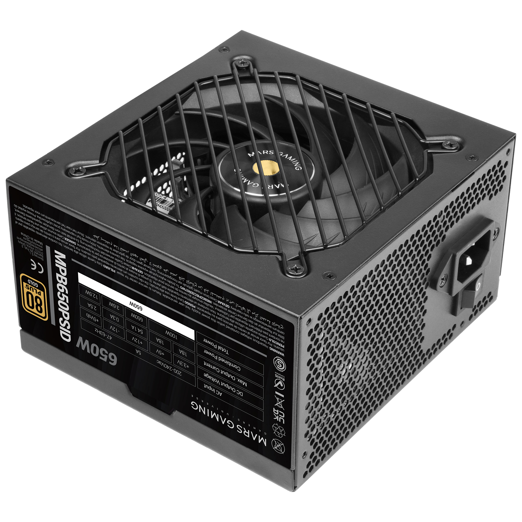MARS GAMING Alimentation ATX  MPB Pro SID - 650W (Noir)