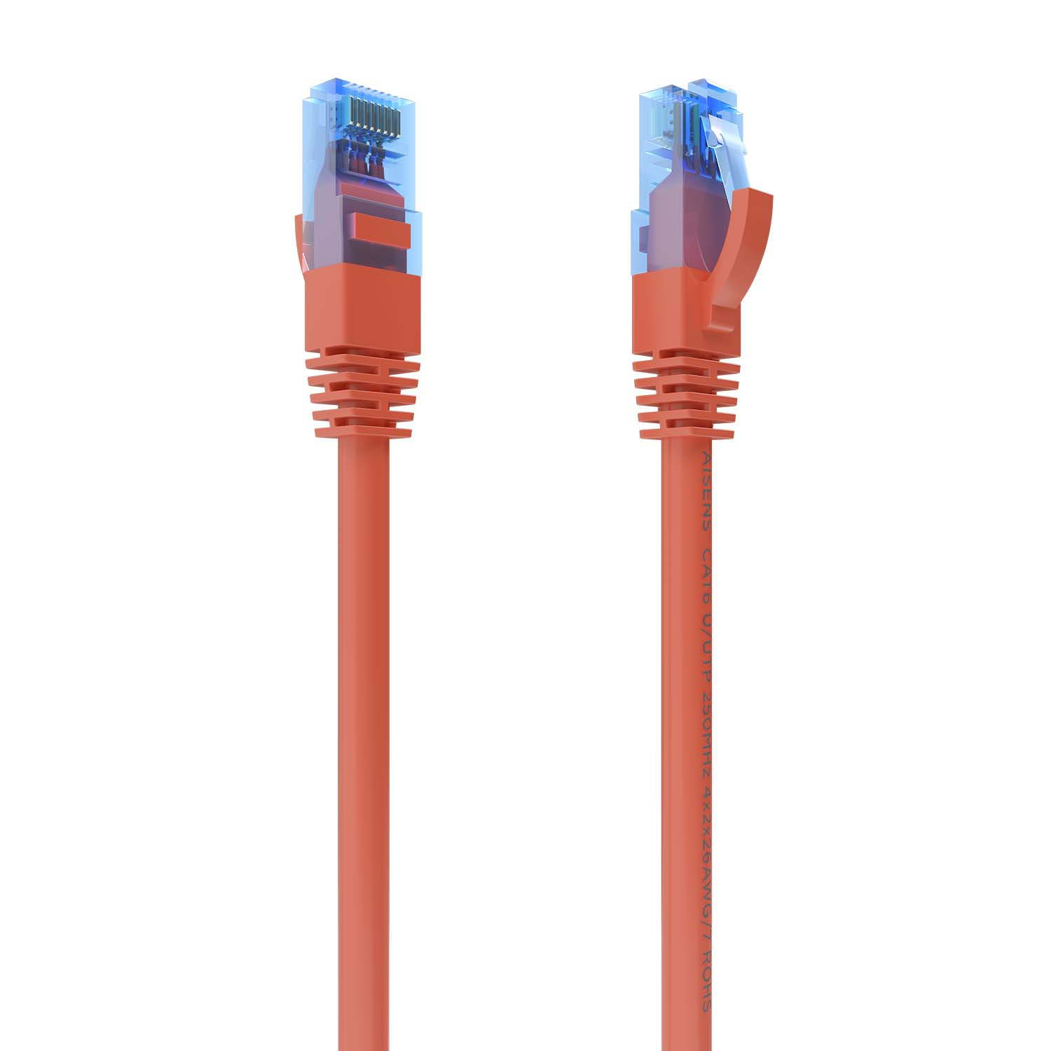 Aisens Câble Réseau RJ45 AWG26 CCA UTP A135-0787 Cat.6/ 50cm/ Rouge