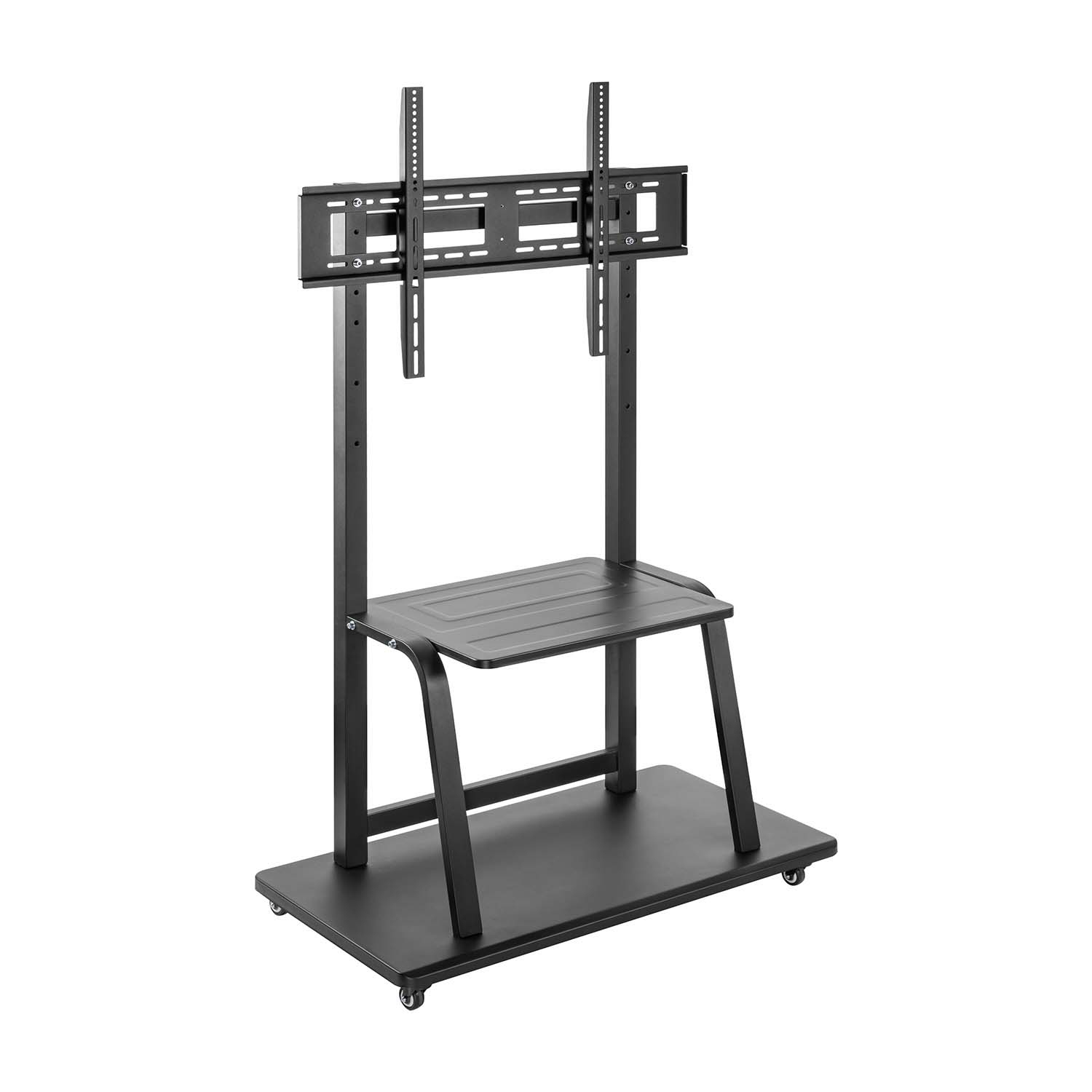 Aisens AISENS ECO pied au sol avec roulettes, plateau DVD pour moniteur/TV 150Kg de 37-100, Noir