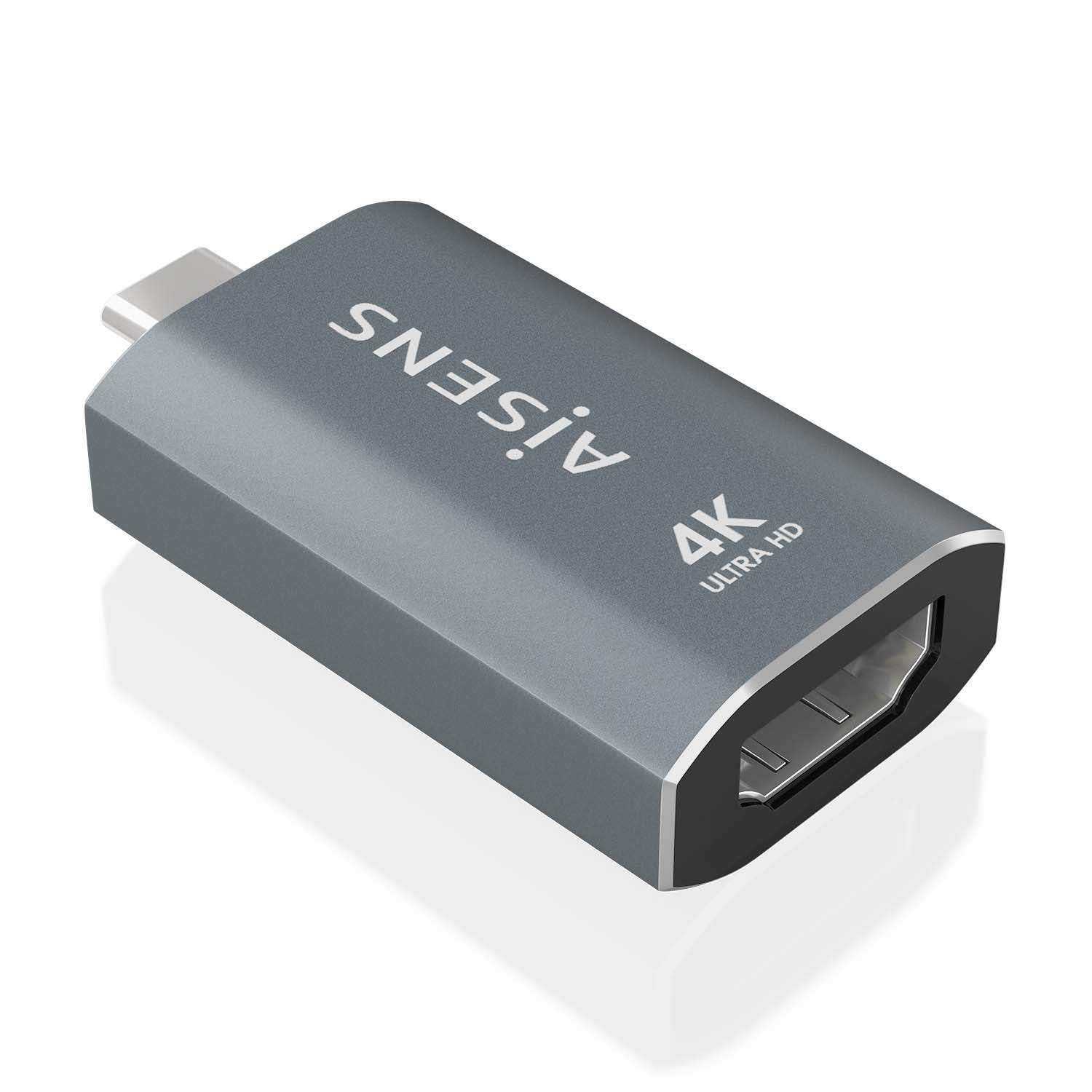 Aisens Adaptateur AISENS A109-0862 USB-C à HDMI 4K@60Hz en Aluminium Gris