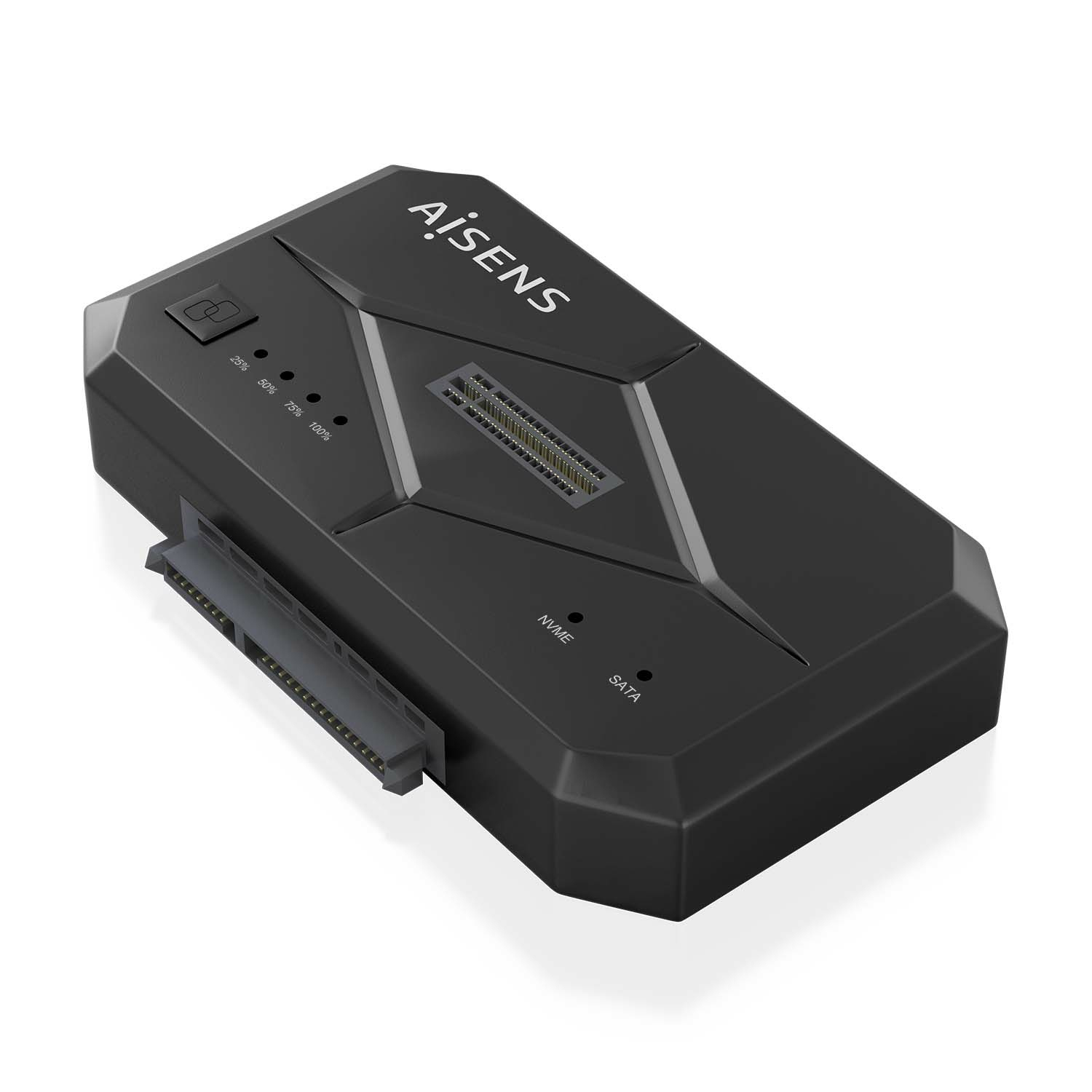 Aisens Station d'accueil AISENS SDDO-120C SATA 2.5/3.5 M.2 NVMe USB 3.1 Gen1 Noir Clone 2 To
