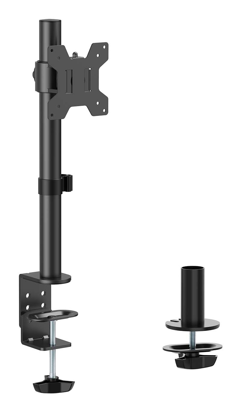 Aisens Support de table pivotant et inclinable AISENS DT32TSR-275, jusqu'à 10 kg, 17-32 pouces, acier noir