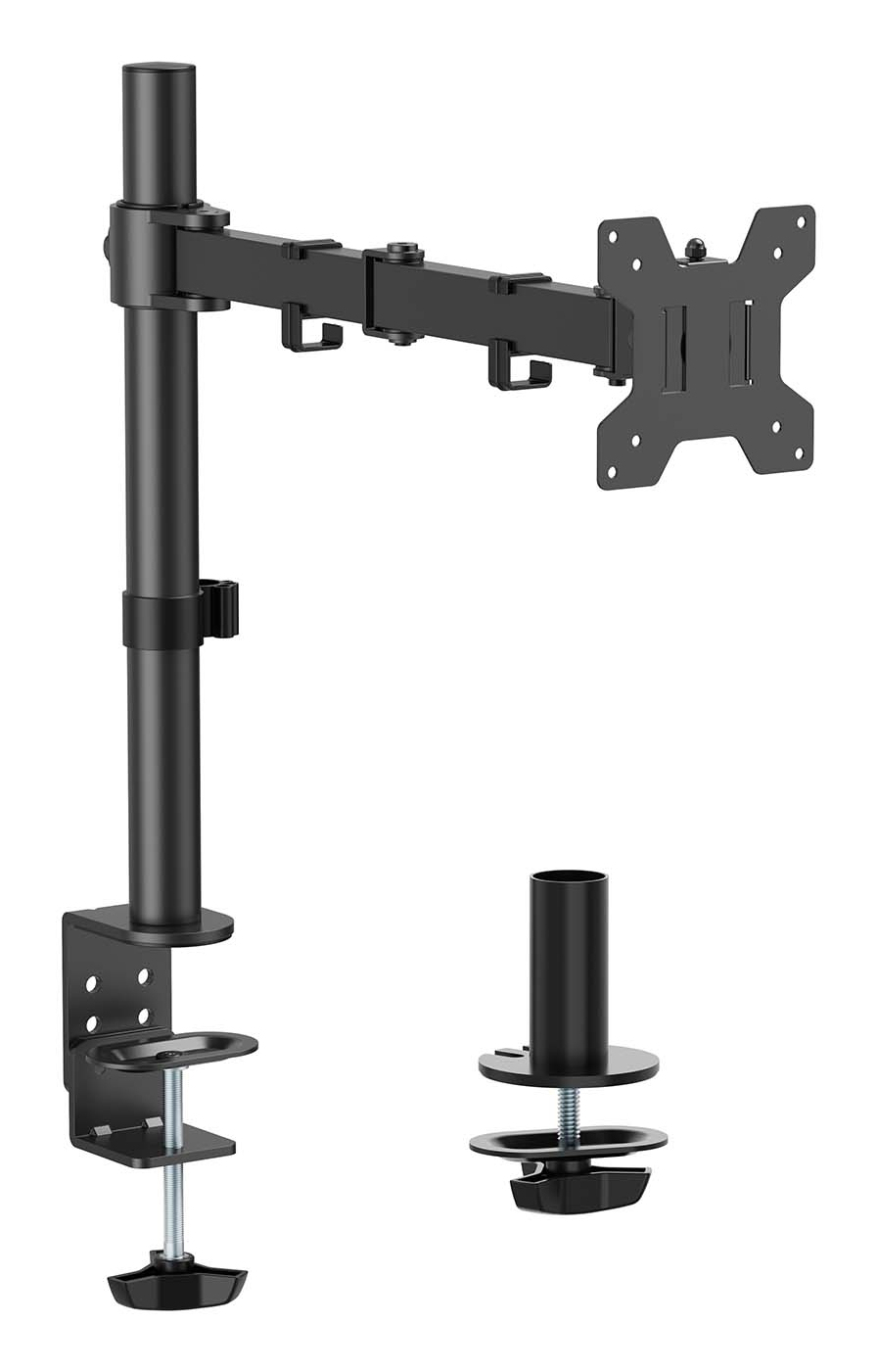 Aisens AISENS Eco support de table rotatif et inclinable pour moniteur/TV 10kg (3 Pivots, 1 Bras) du 17-32, Noir