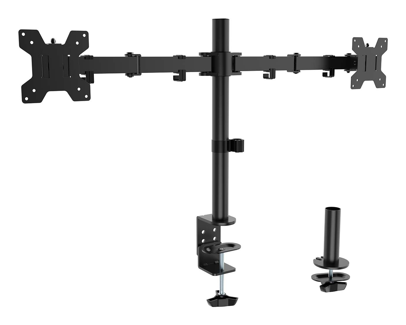 Aisens AISENS Eco support de table rotatif et inclinable pour moniteur/TV 10kg (3 Pivots, 2 Bras) du 17-32, Noir