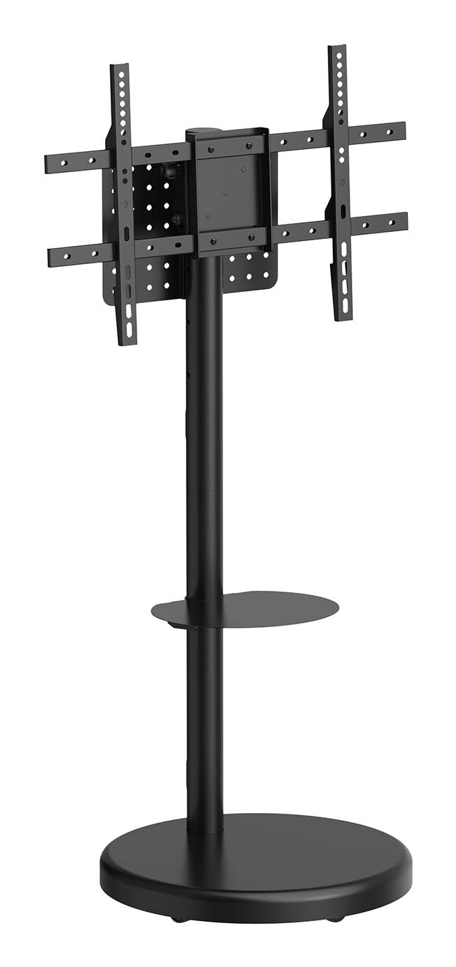 Aisens Meuble TV AISENS avec roulettes, pour 37-86 pouces, en acier, réglage vertical et plateau DVD