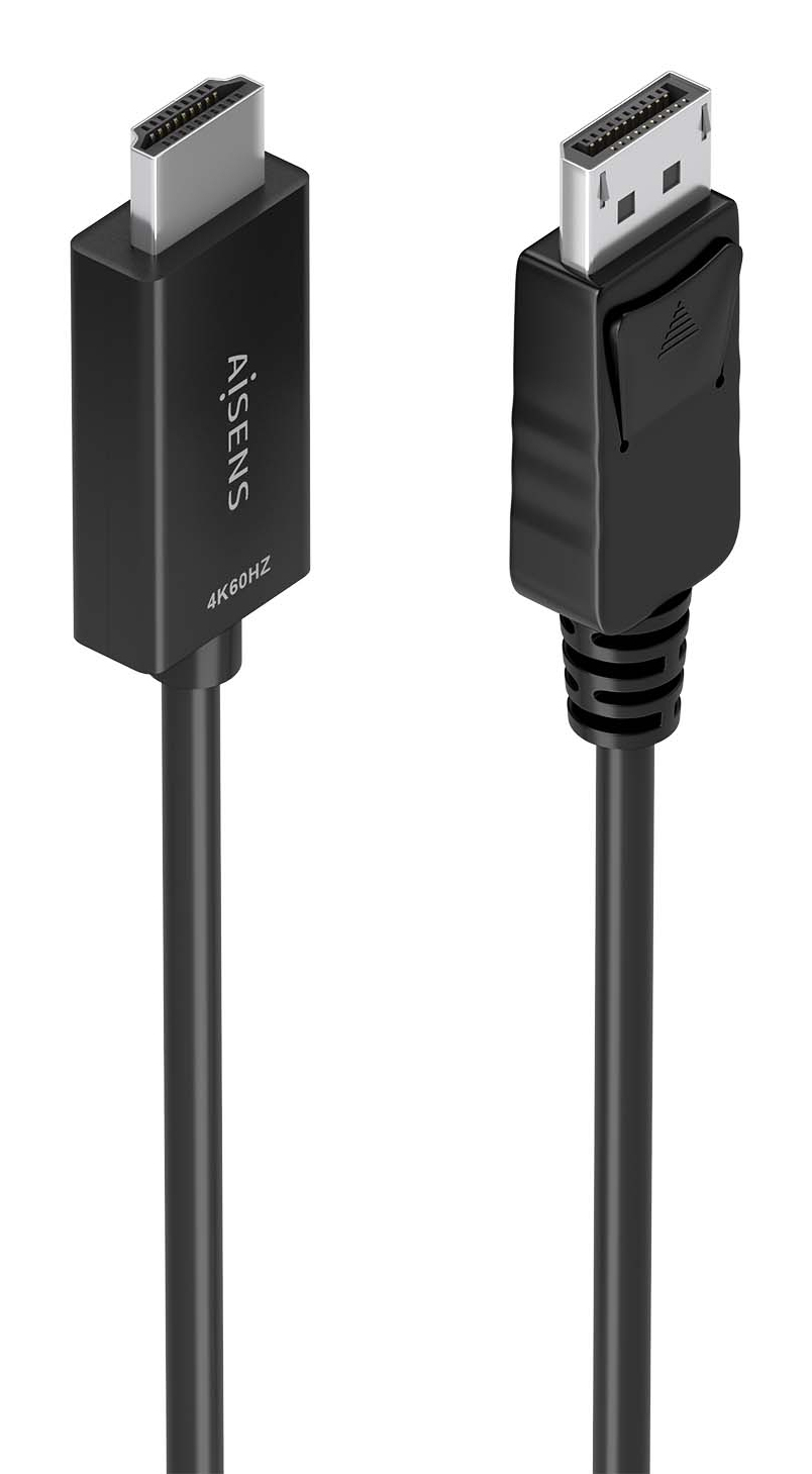 Aisens Câble Convertisseur DisplayPort AISENS A125-0894 4K@60Hz 2m Noir