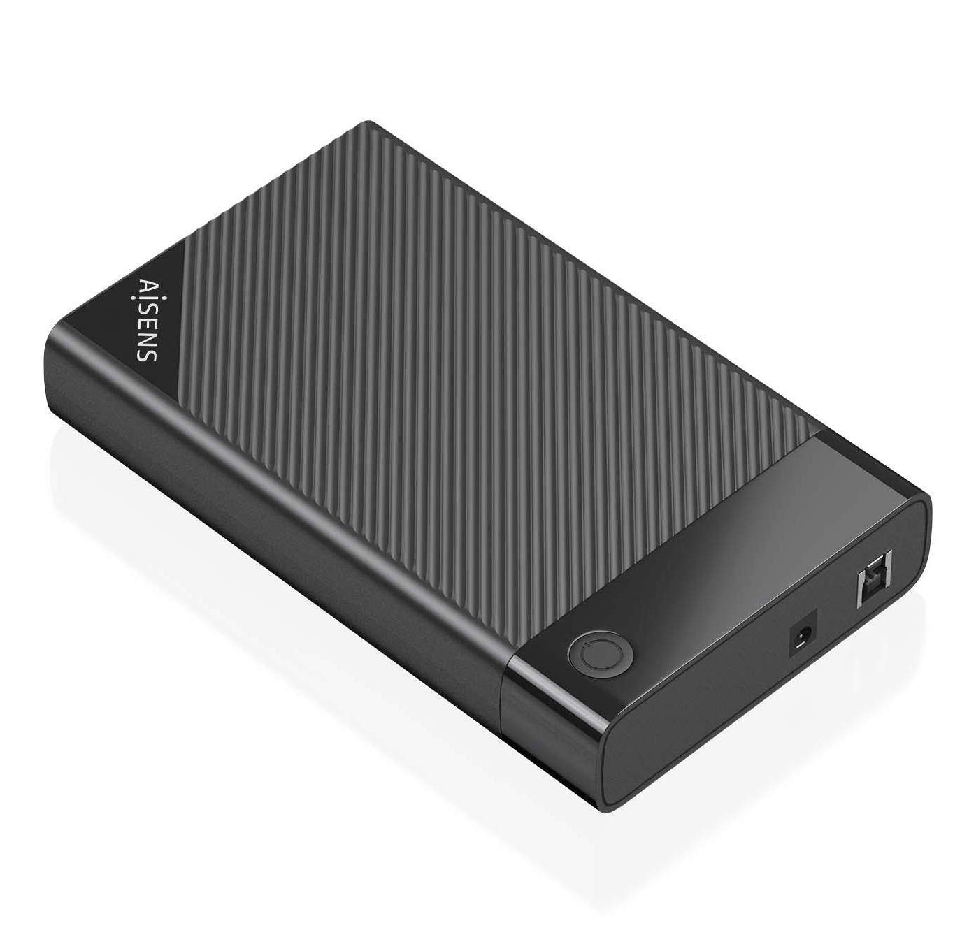 Aisens Boîtier externe 3,5″ AISENS ASE-3529B ABS Noir USB 3.0 UASP Installation sans outil