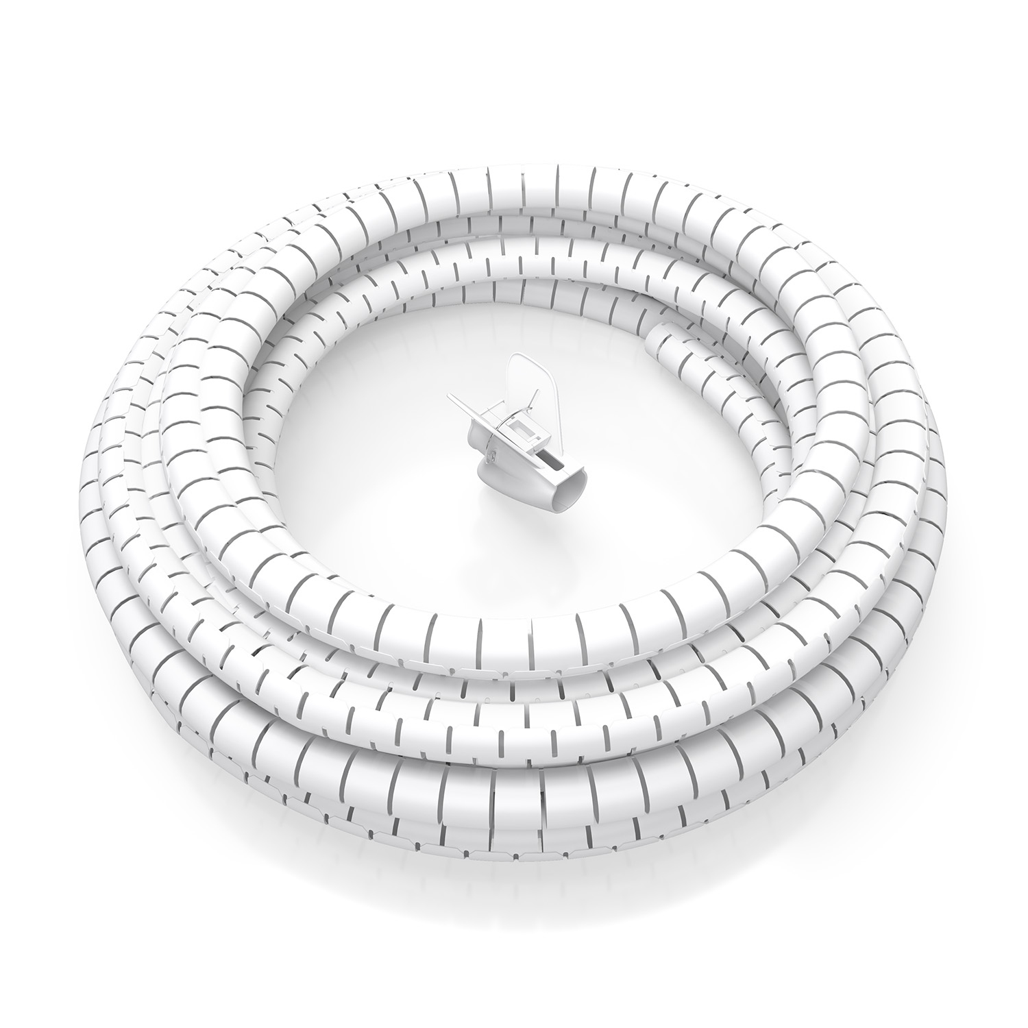 Aisens AISENS A151-0919 Organiseur de câbles en spirale 3 m Blanc Adaptateur inclus