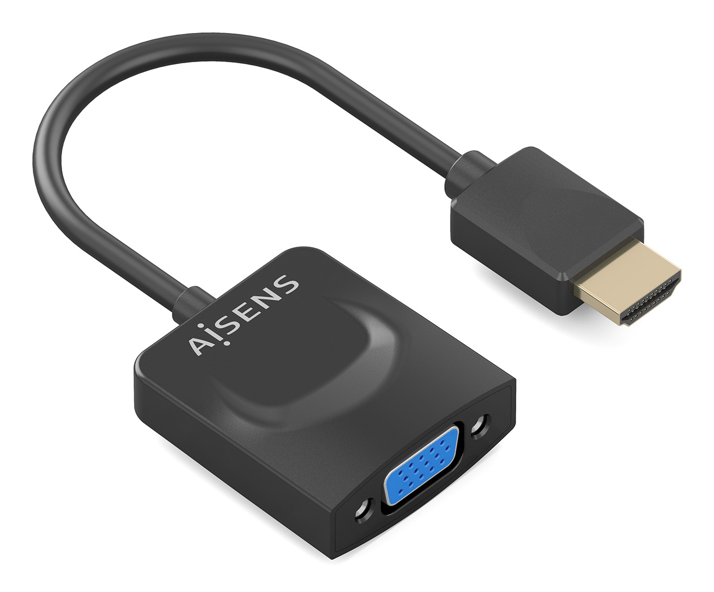 Aisens Adaptateur vidéo A122-0947 HDMI vers VGA, 0,15 m, noir