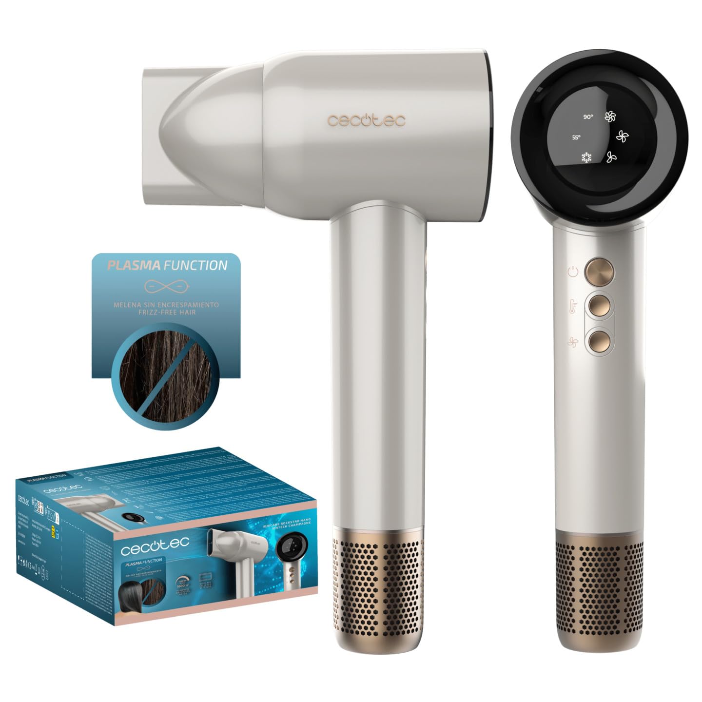 Cecotec IoniCare RockStar Nano IonTech (champagner/gold