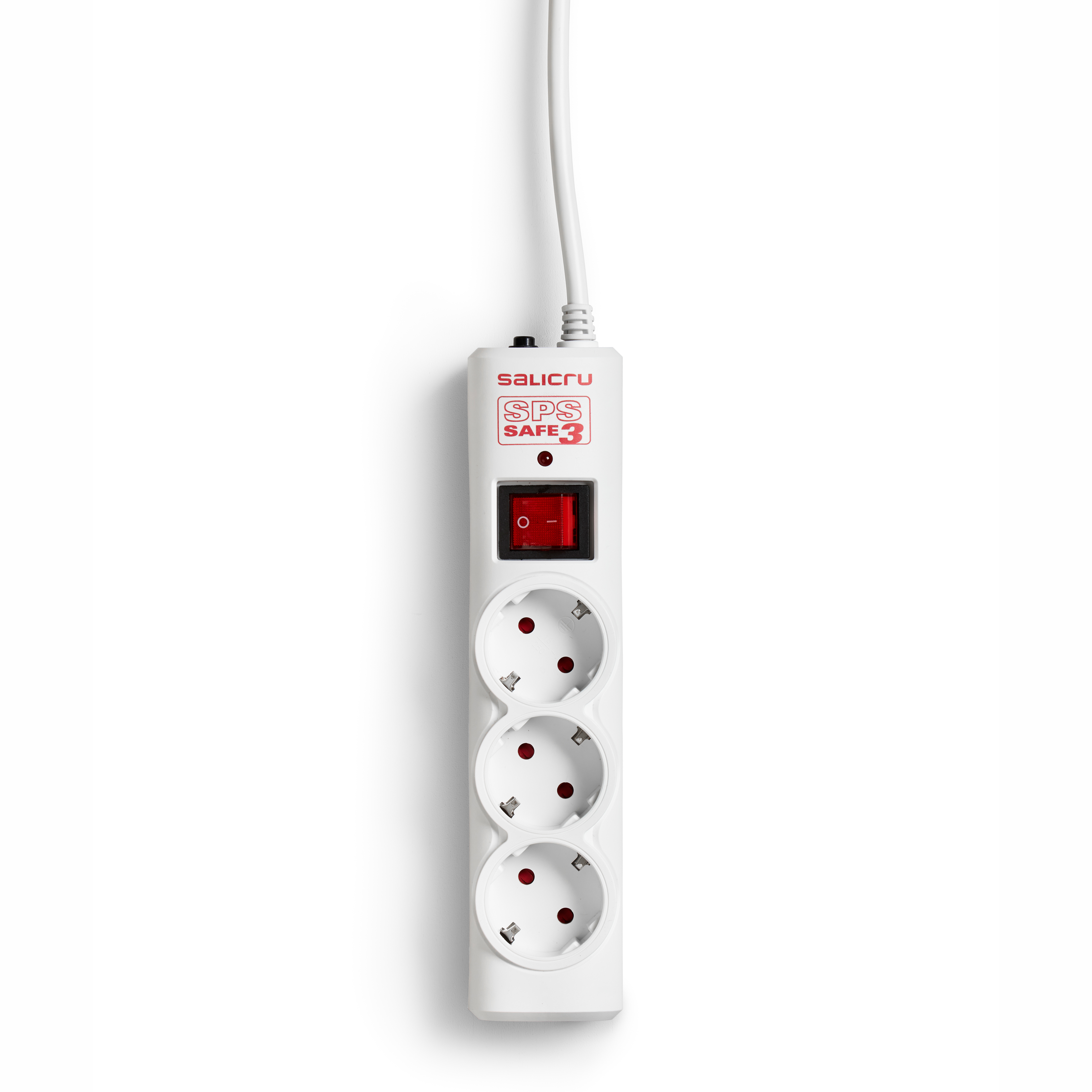 Salicru Multiprises Parafoudre SPS.SAFE 3 Blanc 3 prises Shuko/FR 8kA Cable:1,5m