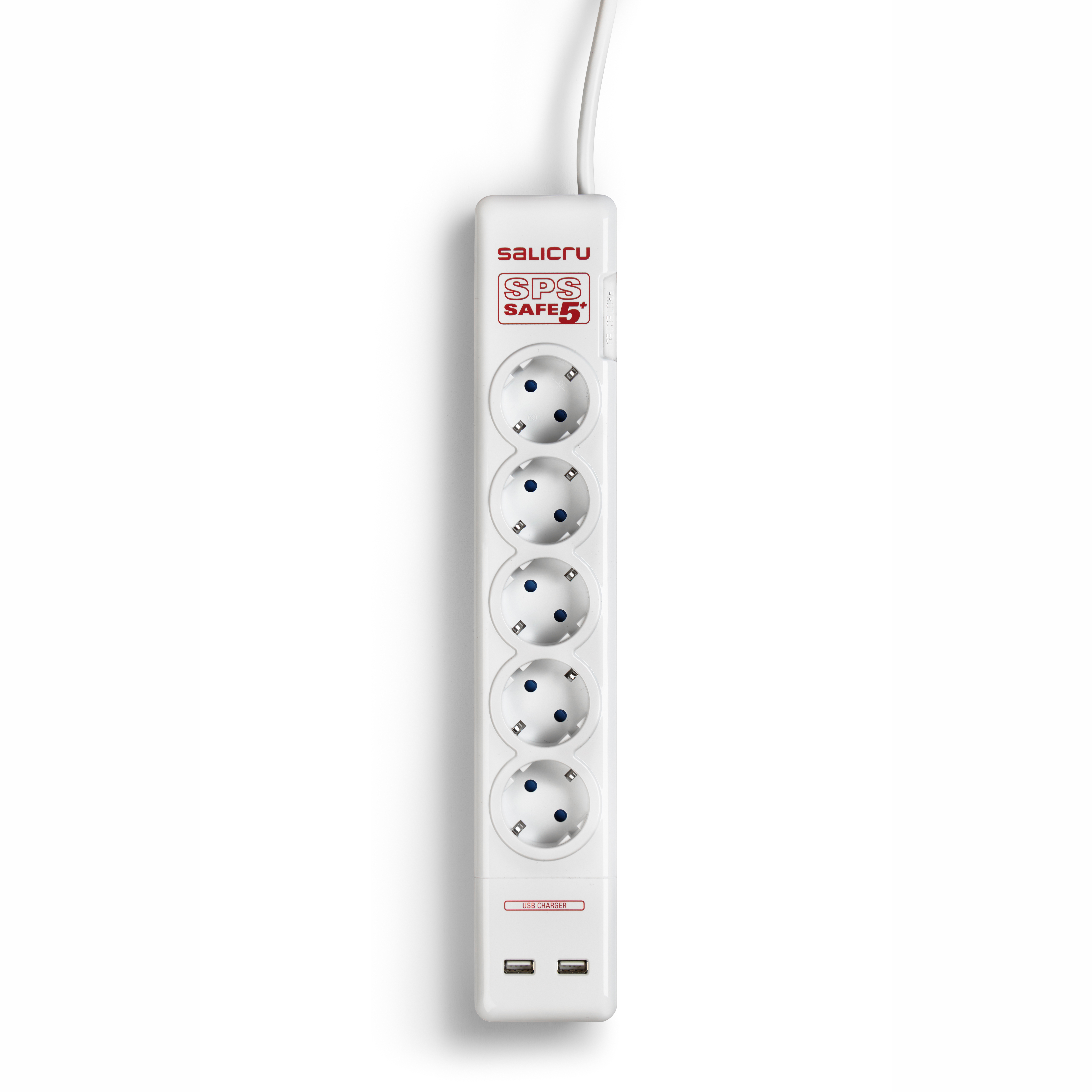 Salicru Multiprises Parafoudre SPS.SAFE 5+ Blanc 5 prises Shuko/FR 12kA c ble: 1