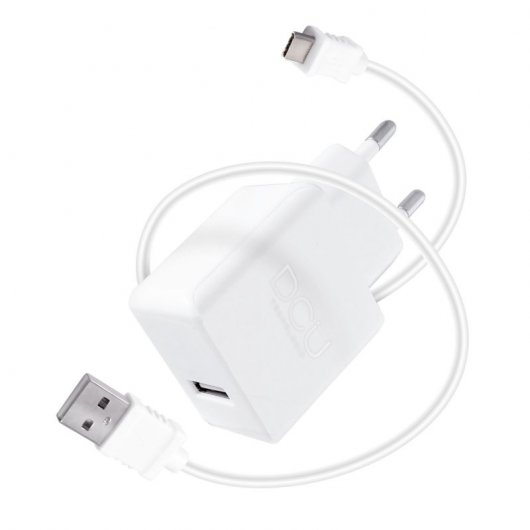 DCU TECNOLOGIC DCU Advance Tecnologic 37250000 chargeur d'appareils mobiles Blanc Auto, Intérieure, Extérieure