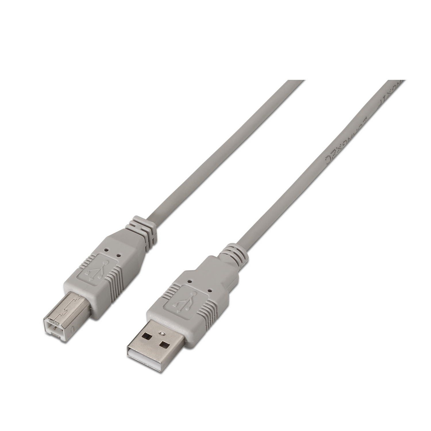 Aisens Câble d'imprimante USB 2.0 A101-0002 USB-A vers USB-B 1,8 m Beige