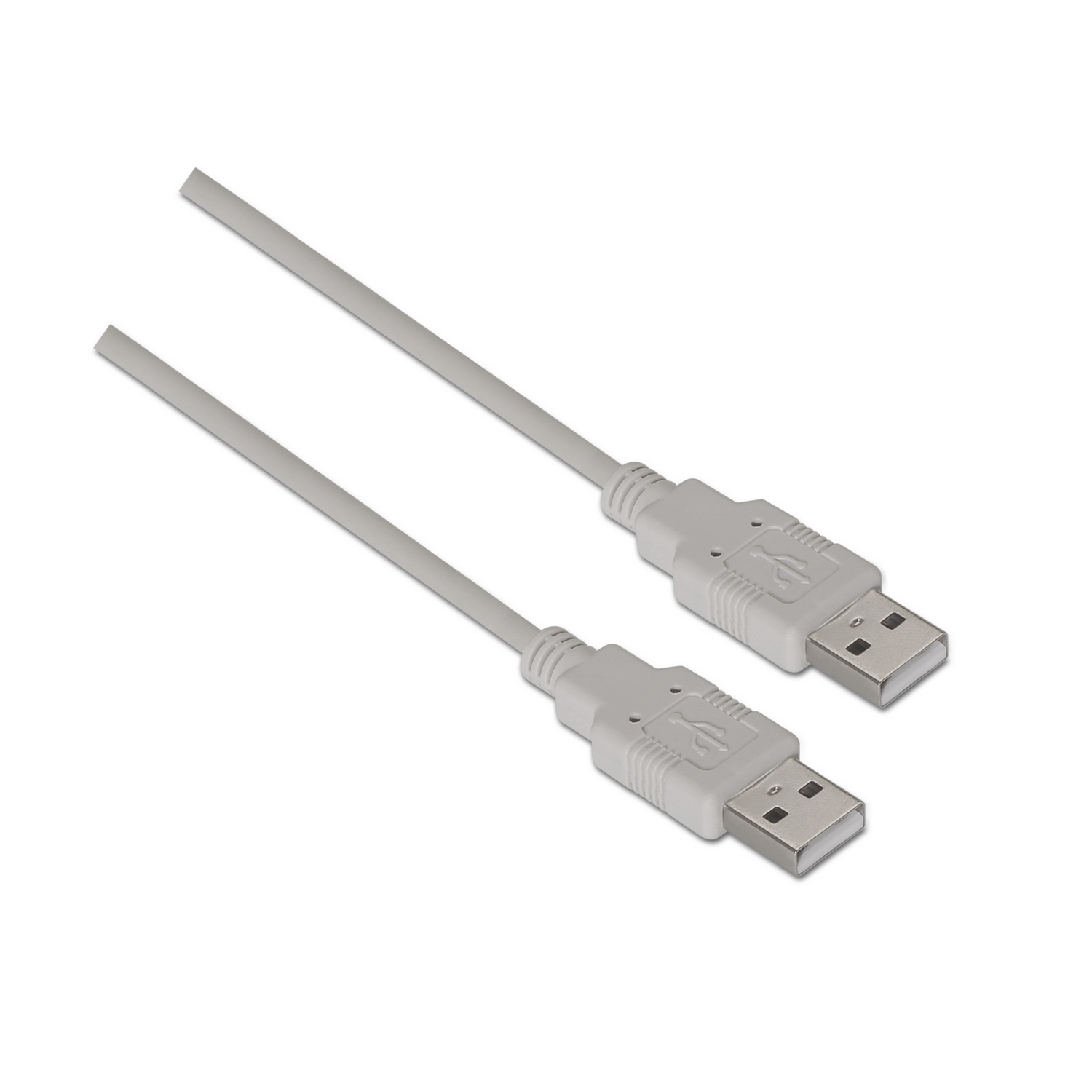 Aisens Câble USB AISENS A101-0022 USB 2.0 Type A Mâle-Mâle 2 m 60 Mbps Beige
