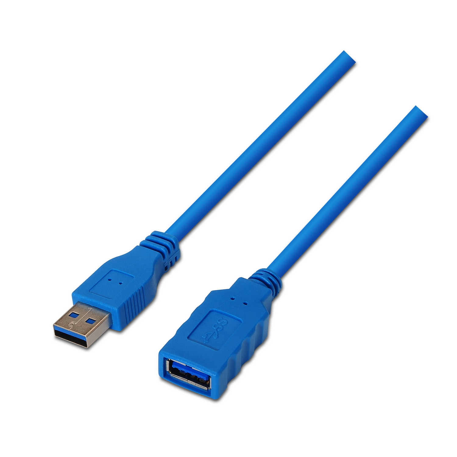 Aisens A105-0046 Câble d'extension USB 3.0 A Homme à A Femme 2 mètres Bleu