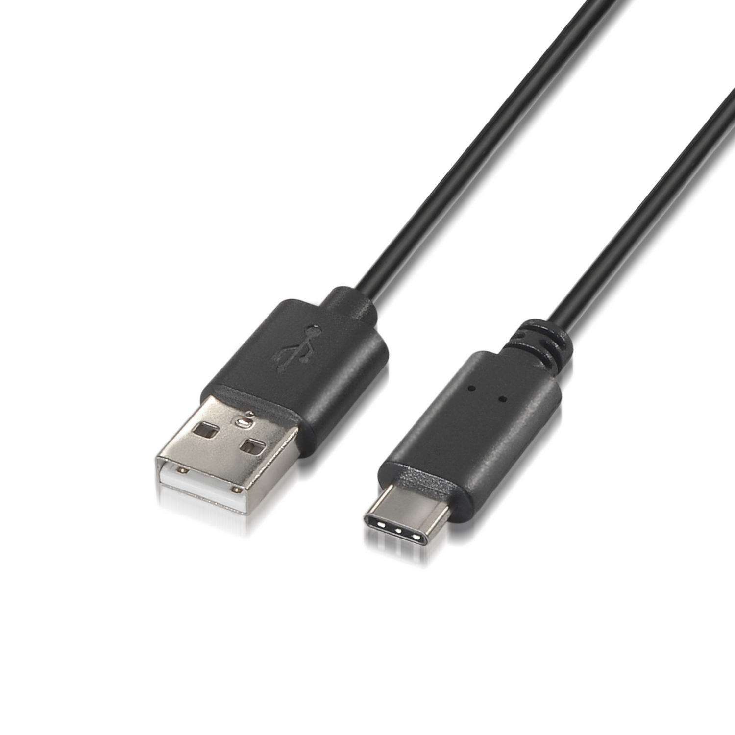 Aisens Câble USB 2.0 Type C vers USB Type A 1 m Noir