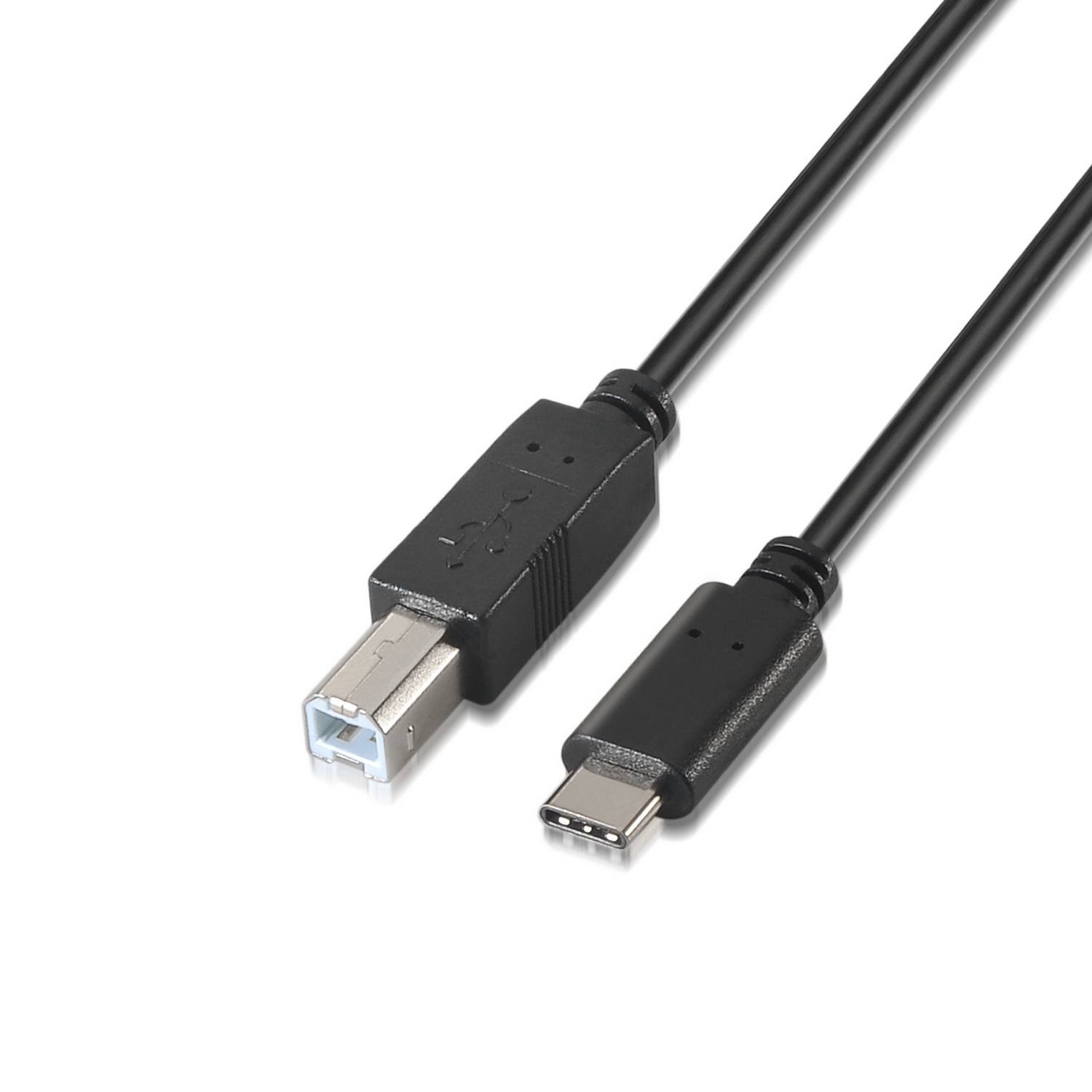 Aisens Câble USB-C 2.0 Mâle vers USB-B Mâle 2m Noir