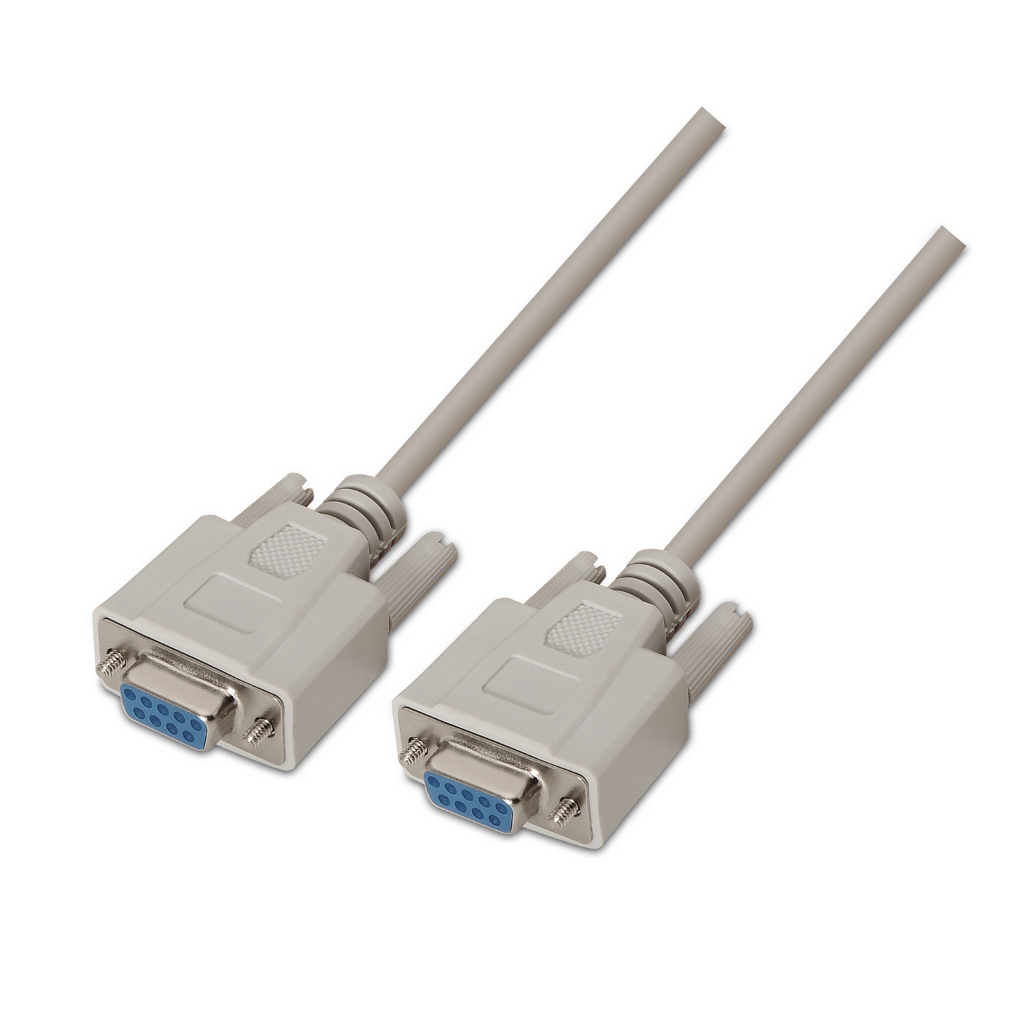 Aisens Null Modem Series Câble DB9 Femelle/Femelle 1,8 m Beige