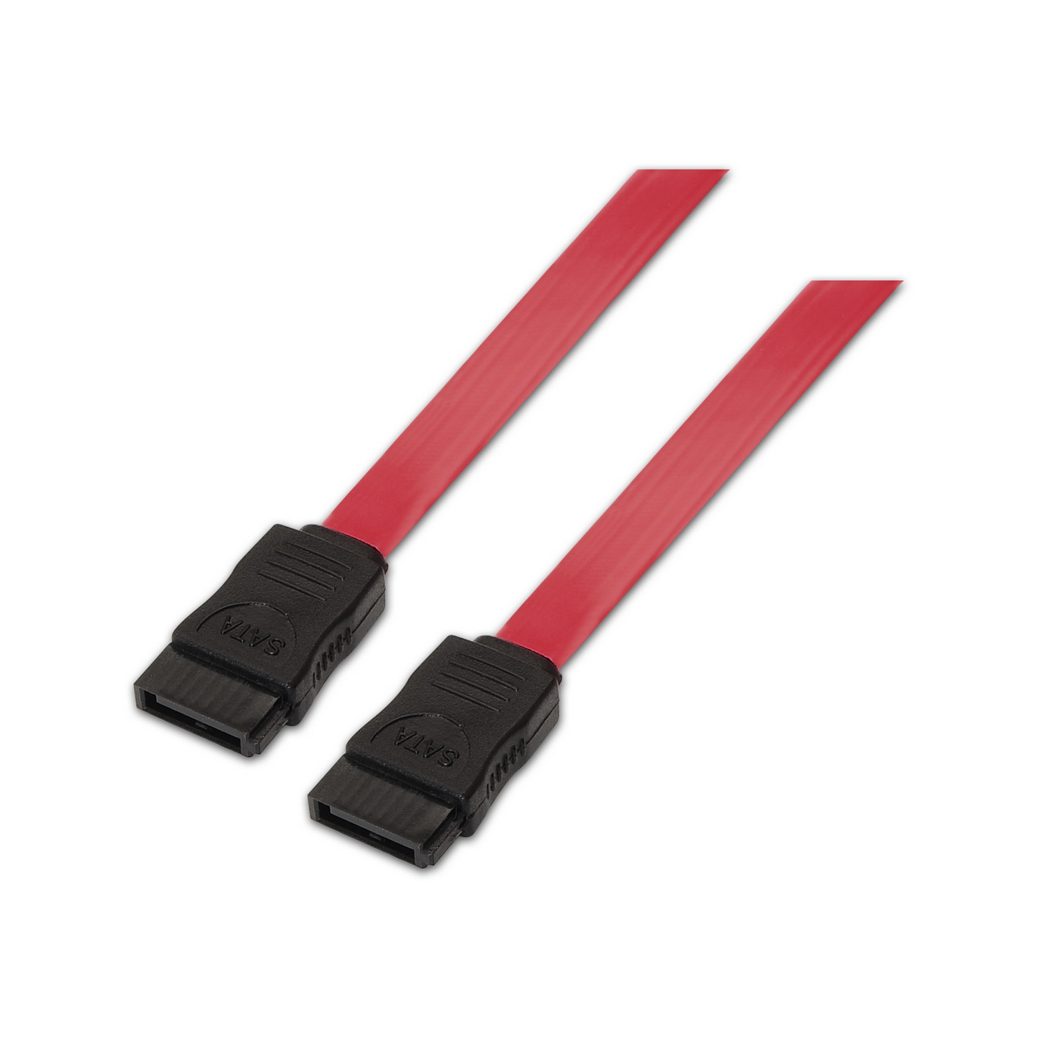 Aisens Câble SATA AISENS A130-0153 0.5m 6Gb/s H/F connecteur coudé ROUGE