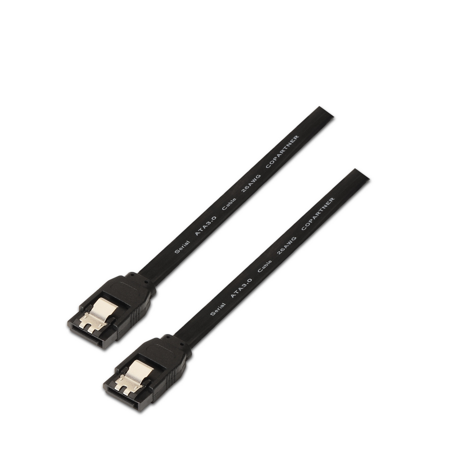 Aisens Câble SATA AISENS A130-0157 0,5 m 6 Gbit/s noir avec ancrage et RoHS