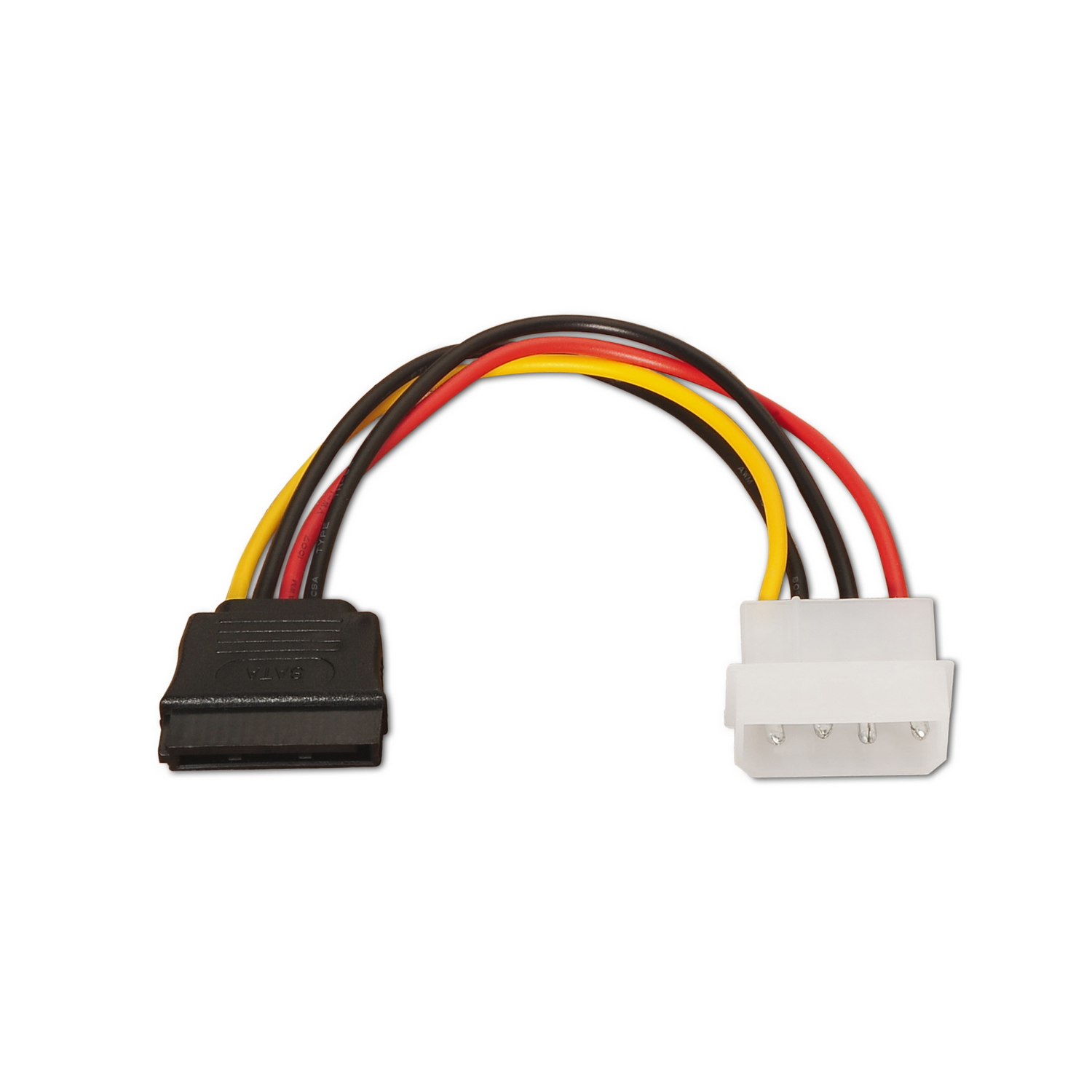 Aisens Câble d'alimentation SATA AISENS A131-0158 16 cm 100 % cuivre Molex 4 broches vers SATA 15 broches femelle
