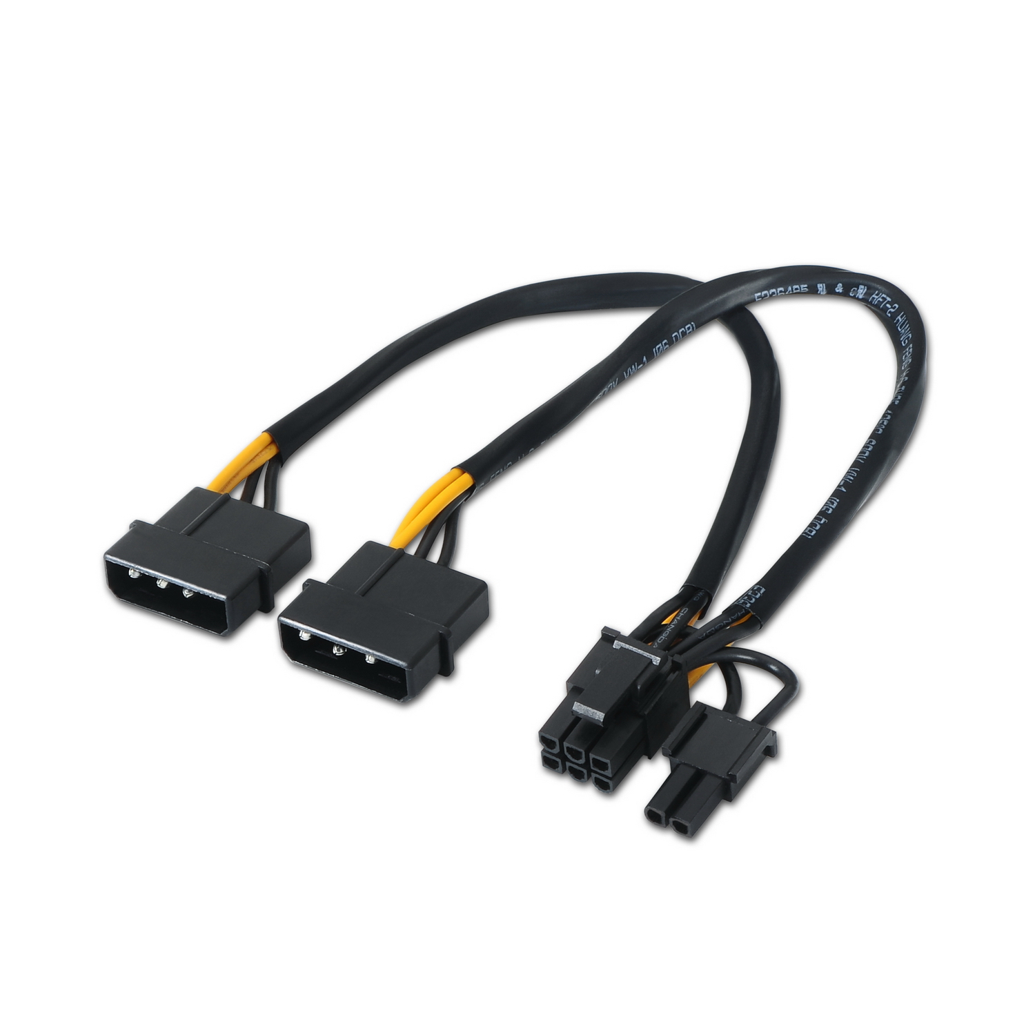 Aisens AISENS A131-0165 Câble d'Alimentation Graphique 2x Molex 4 broches/M-PCI-E 20cm