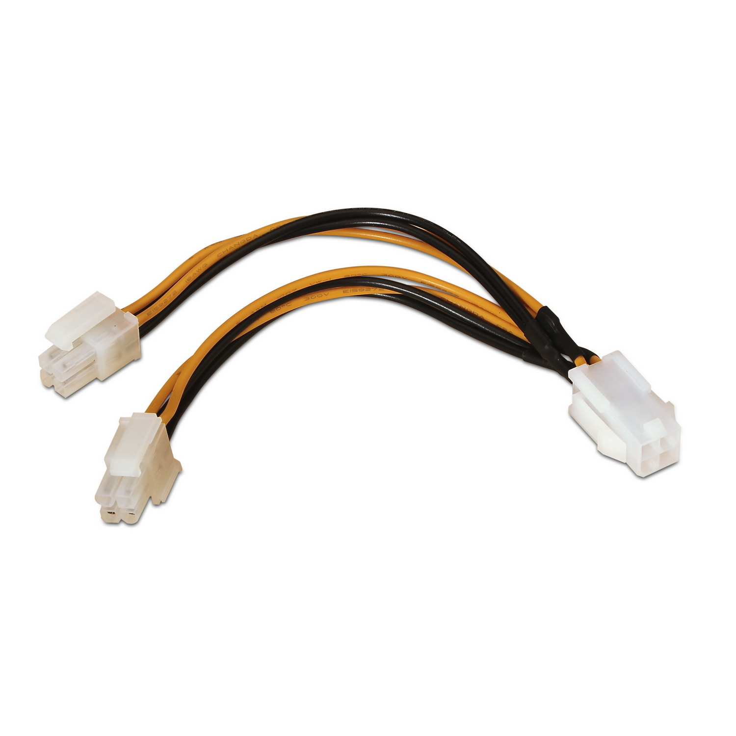 Aisens Câble d'alimentation AISENS A131-0166 4pin/H-4+4pin/M 15cm 100% cuivre pur