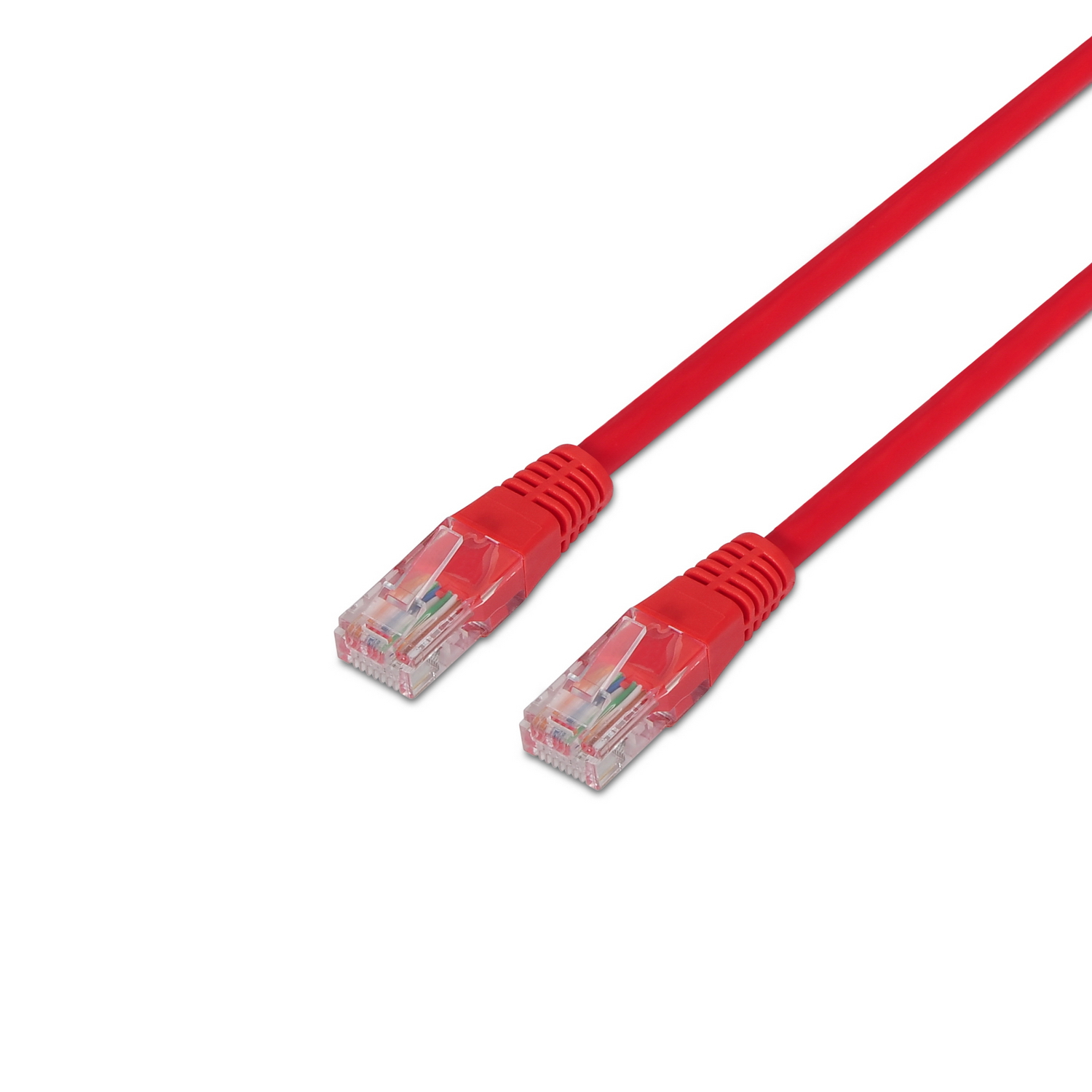 Aisens Câble Réseau RJ45 Cat.6 UTP AWG24 0,5m Rouge