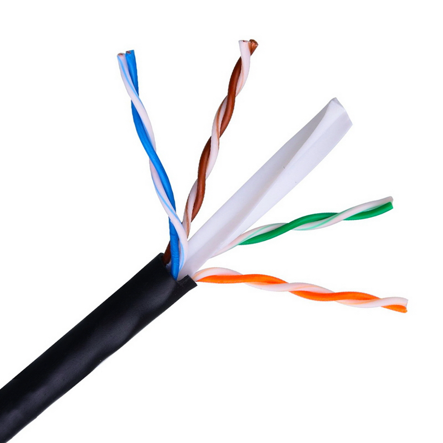 Aisens RJ45 Cat6 UTP Bobine de câble réseau 305m Noir