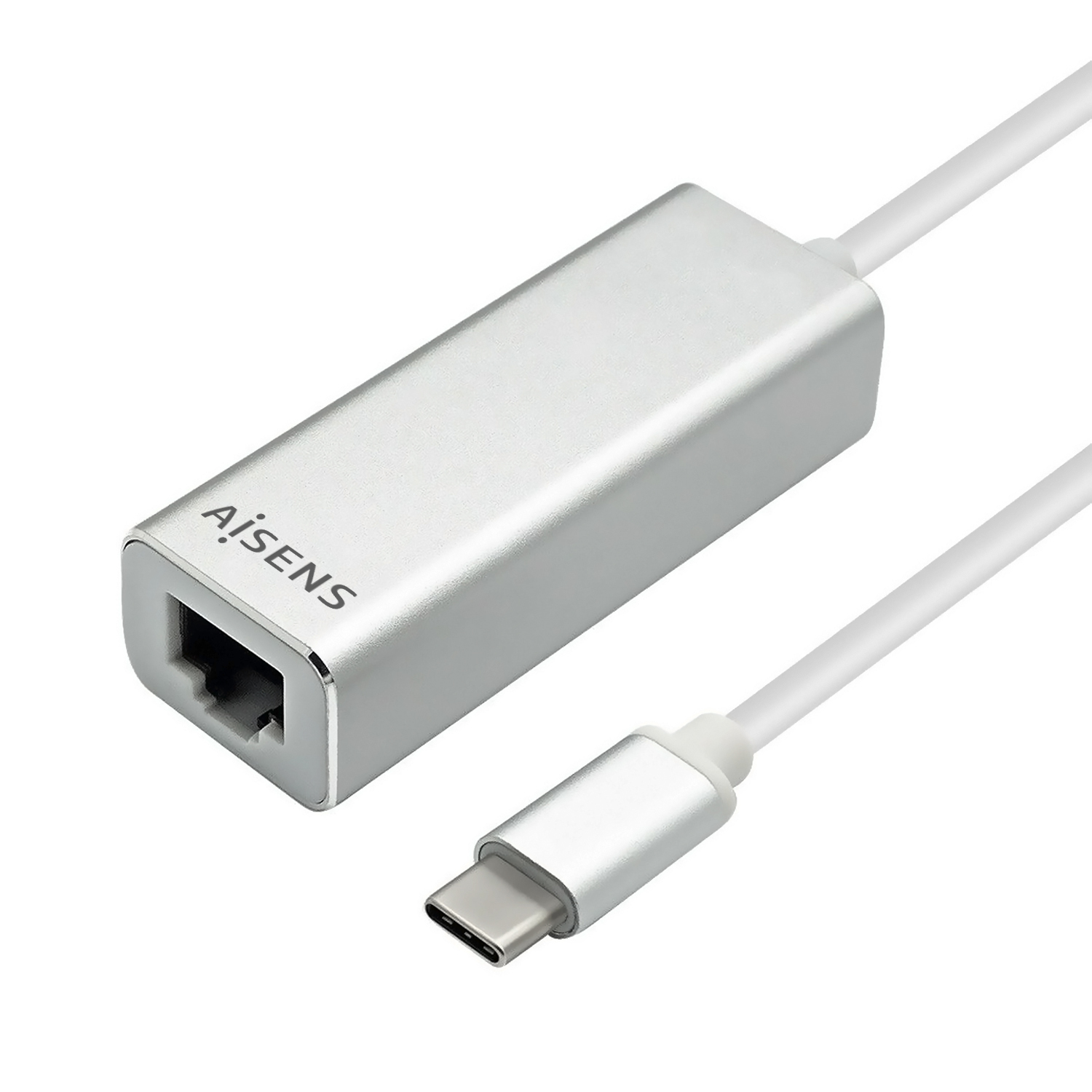 Aisens Adaptateur Gigabit USB-C vers RJ45 AISENS A109-0341 1000 Mbps Argent 15 cm