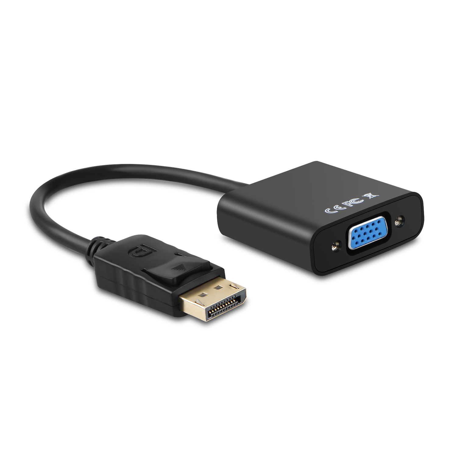 Aisens Adaptateur DisplayPort vers SVGA Mâle/Femelle 15cm Noir