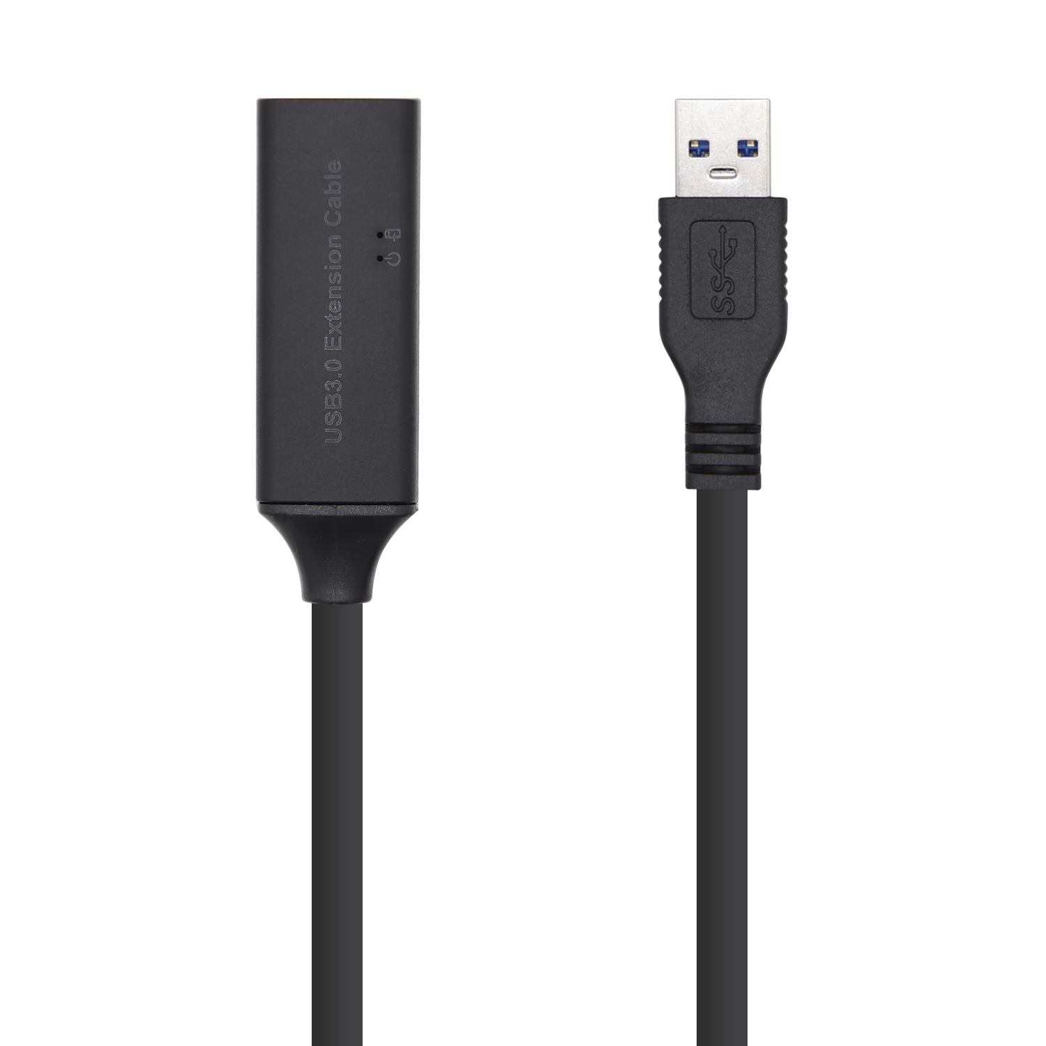 Aisens Câble d'extension USB 3.0 Type A Mâle/Femelle avec Amplificateur 15m Noir